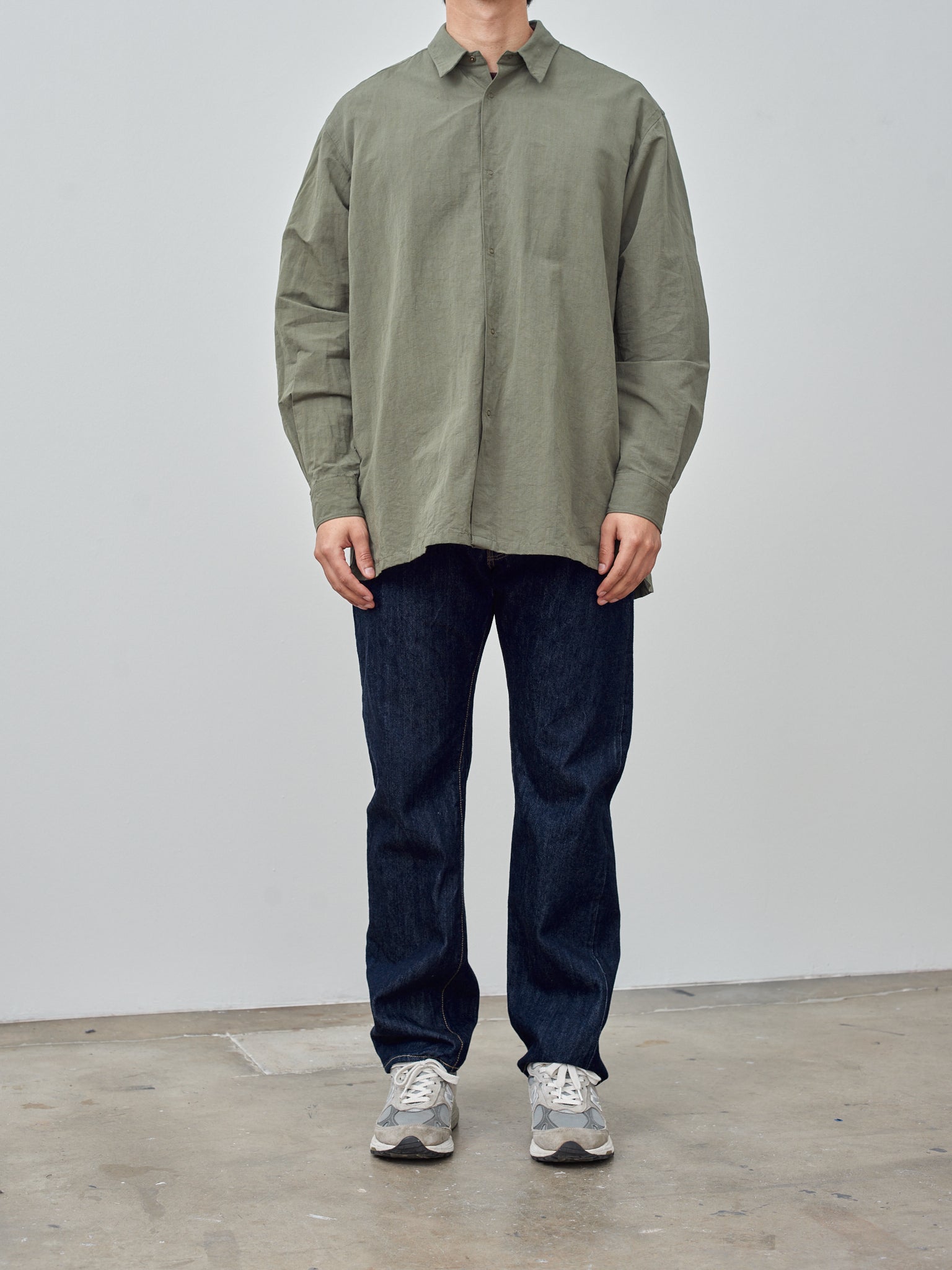 Namu Shop - Fujito Ring Shirt - Olive Green