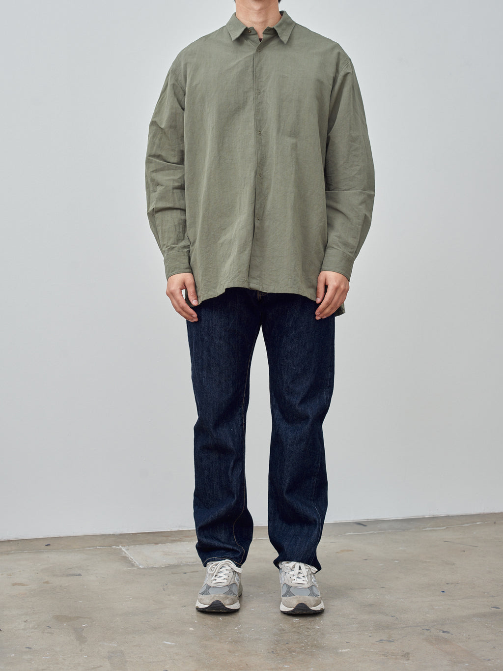Namu Shop - Fujito Ring Shirt - Olive Green