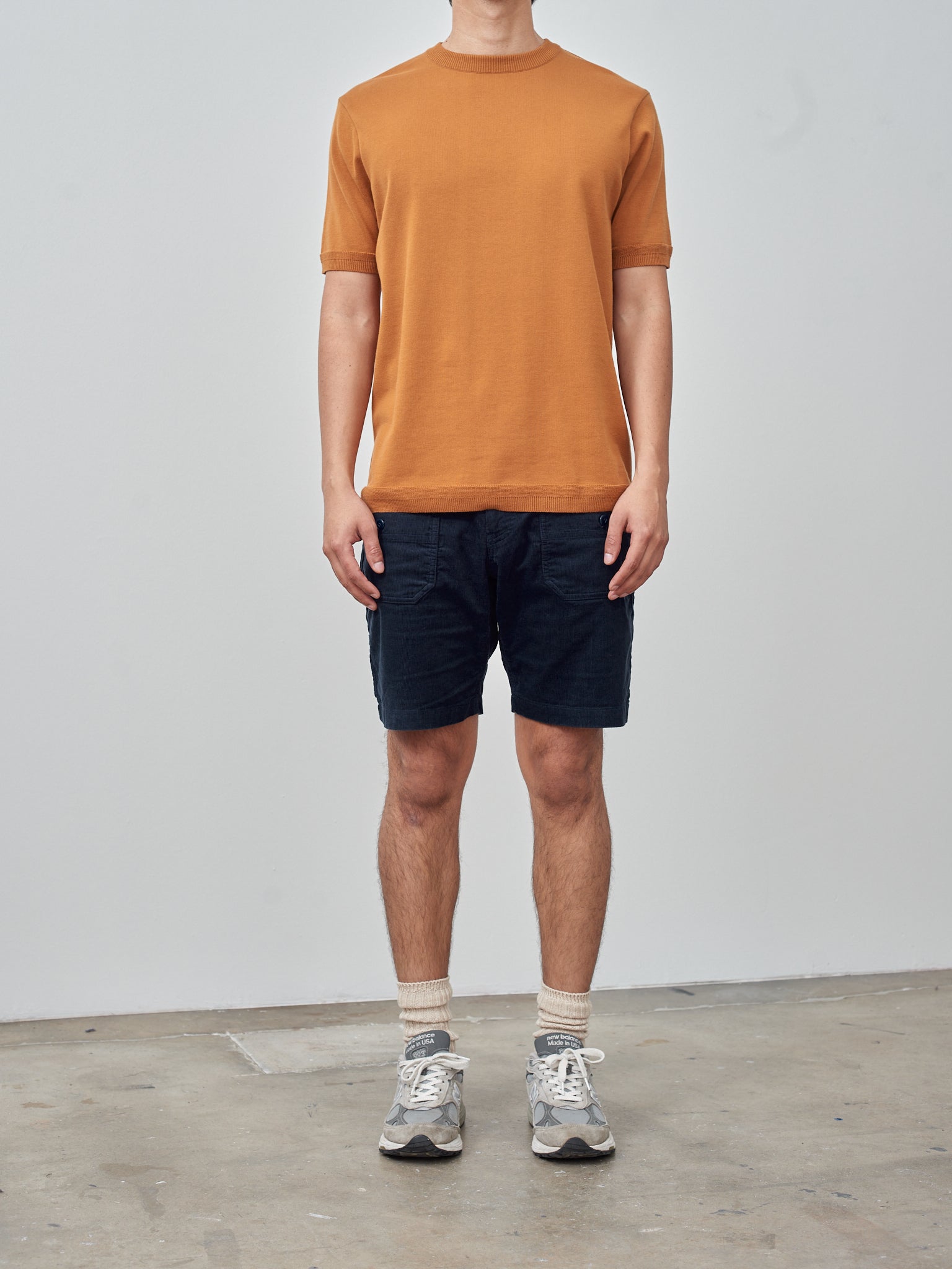 Namu Shop - Fujito C/N Knit T-Shirt - Brown Gold