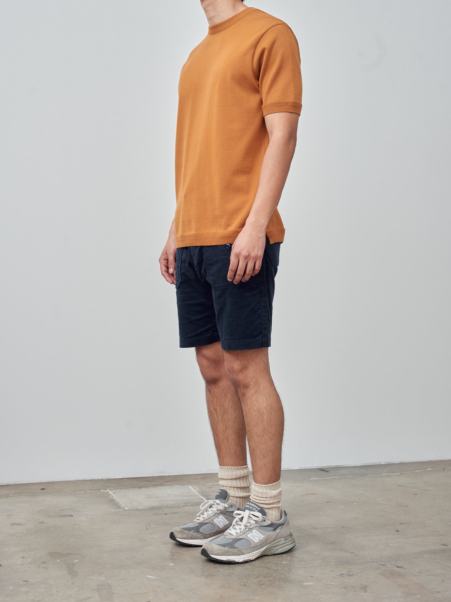 Namu Shop - Fujito C/N Knit T-Shirt - Brown Gold