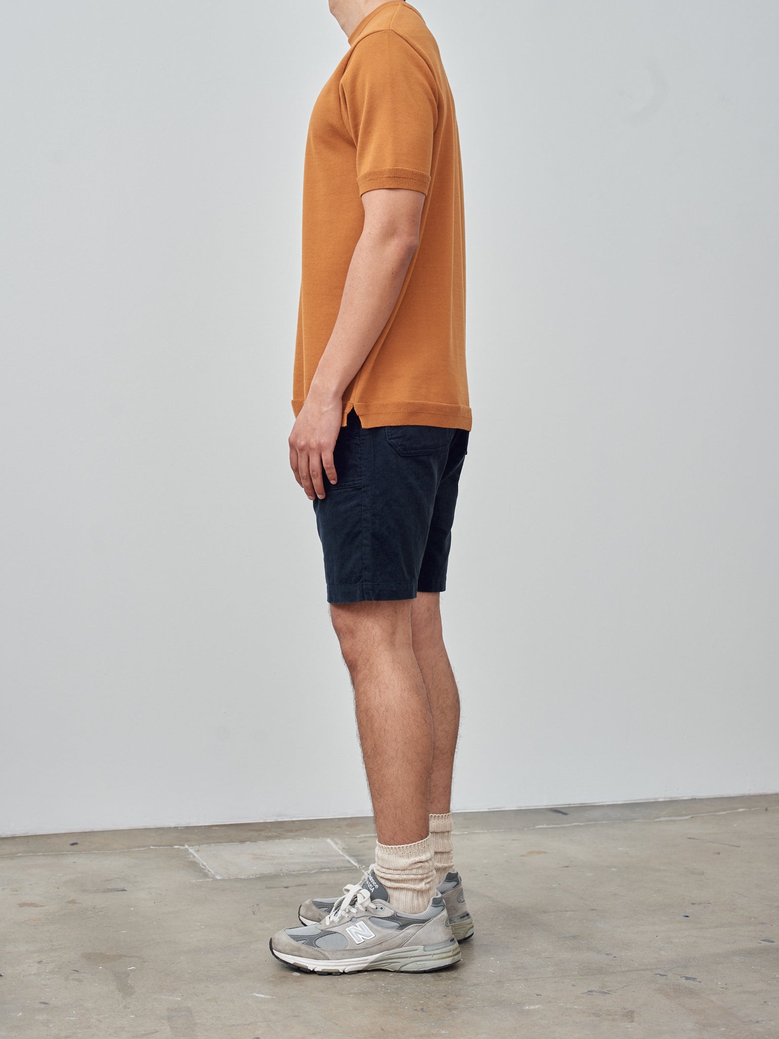 Namu Shop - Fujito C/N Knit T-Shirt - Brown Gold