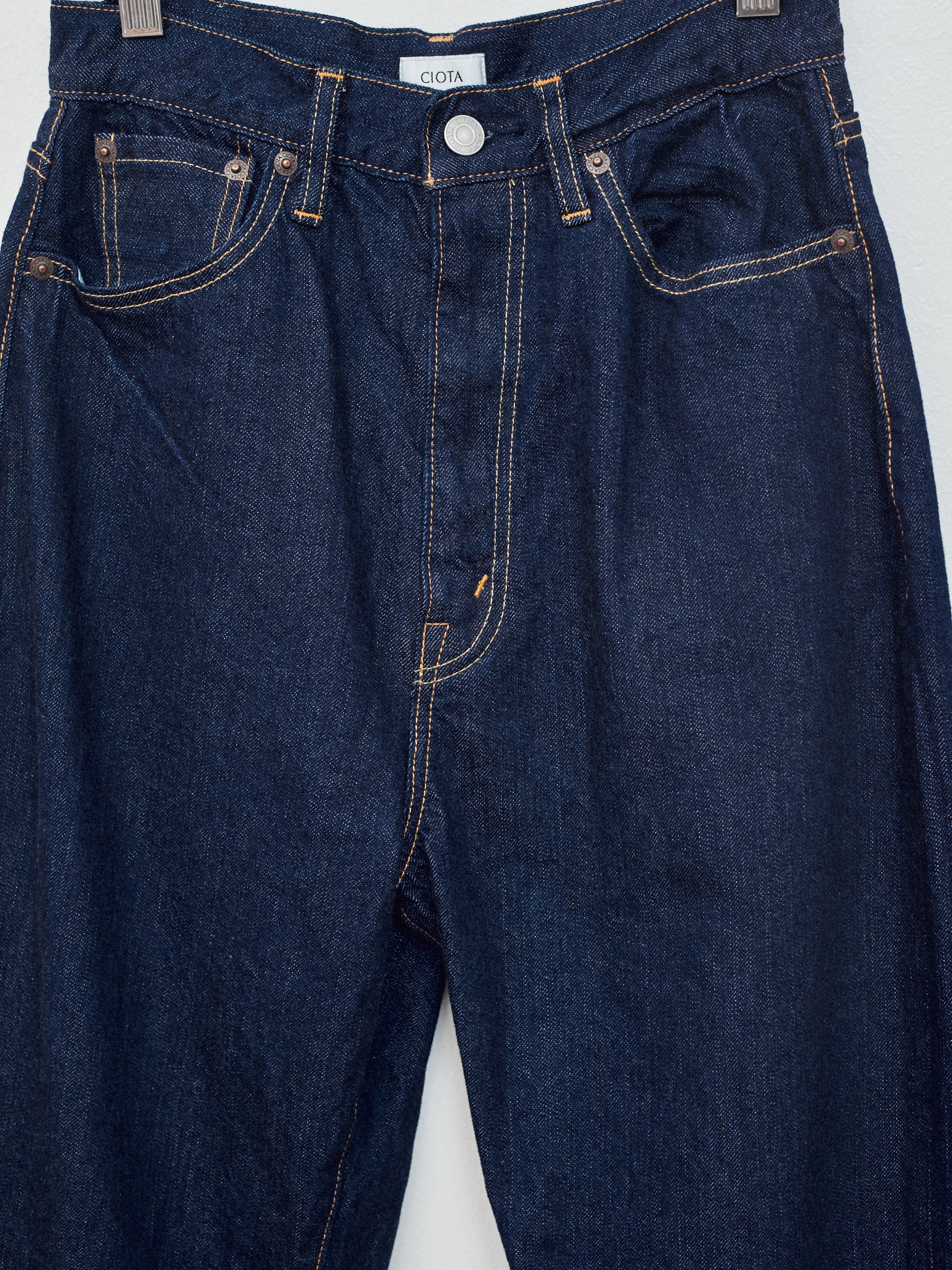 Namu Shop - Ciota High-Rise 5 Pocket Pants - Navy (One Wash)