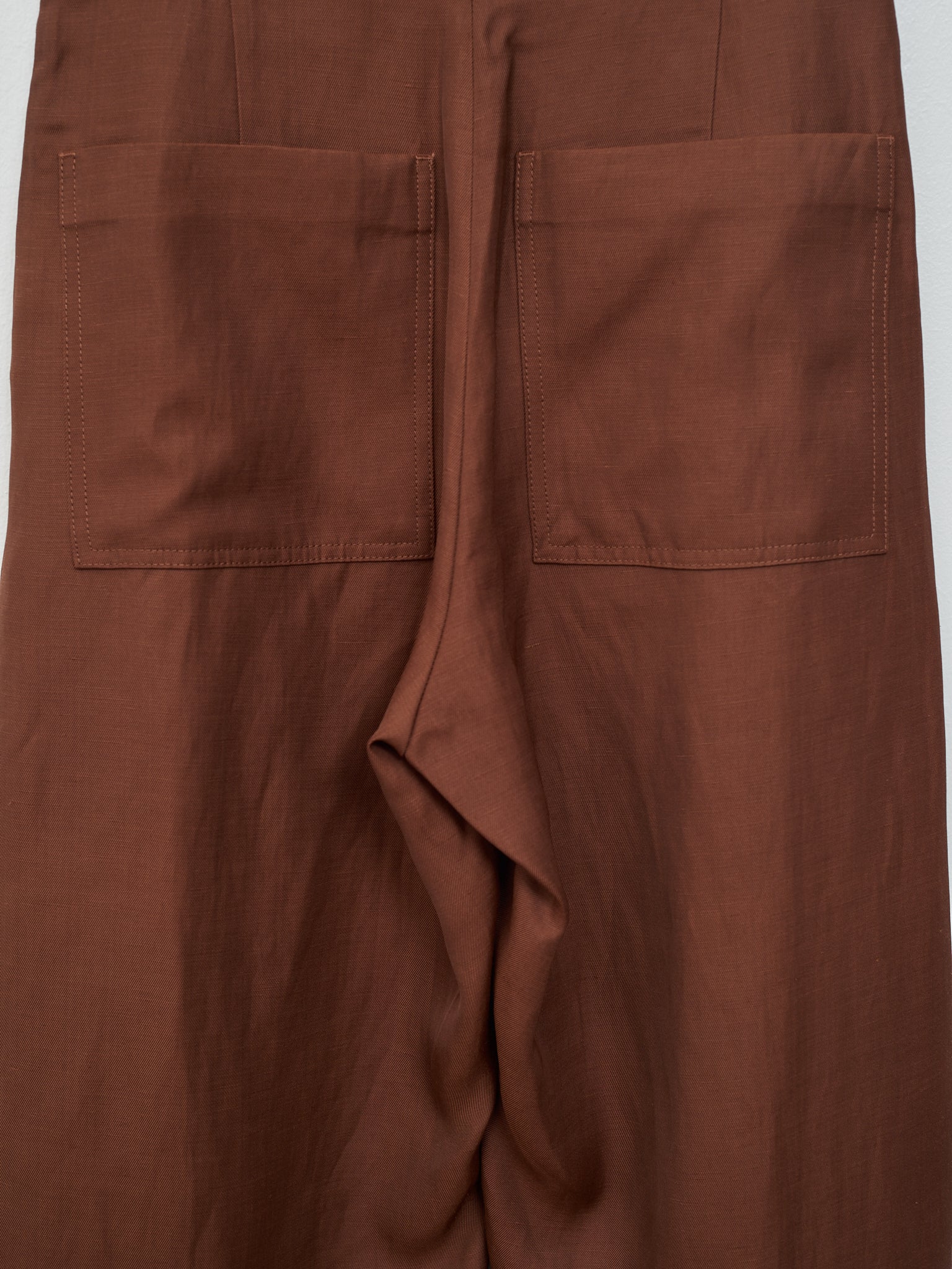 Namu Shop - Studio Nicholson Wide Crop Pant - Carob Brown