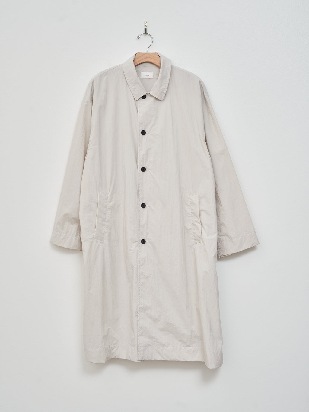 Namu Shop - Aton Travel Nylon Packable Coat - Warm White