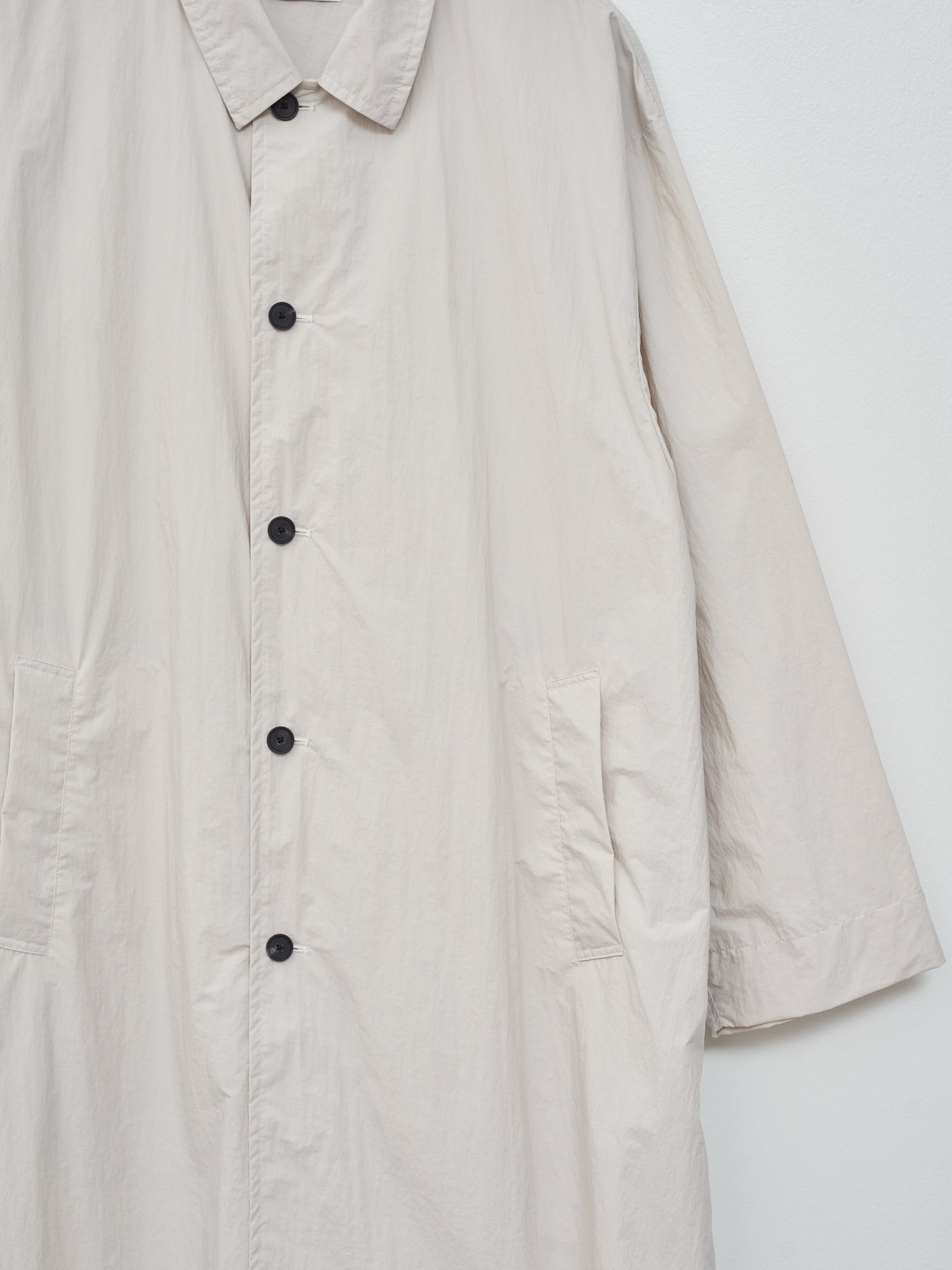 Namu Shop - Aton Travel Nylon Packable Coat - Warm White