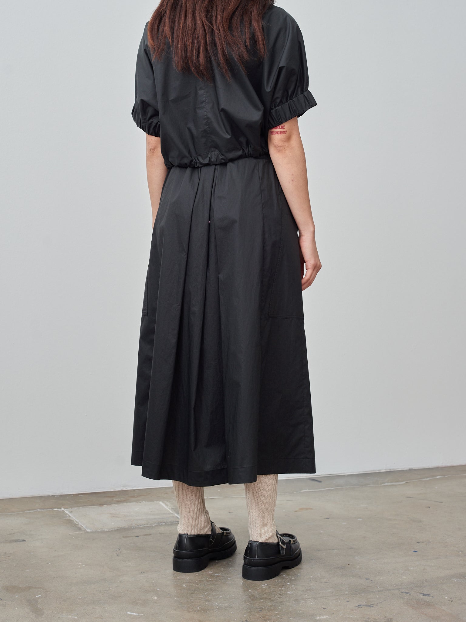 Namu Shop - Nicholson & Nicholson Kanon Poplin Skirt - Black