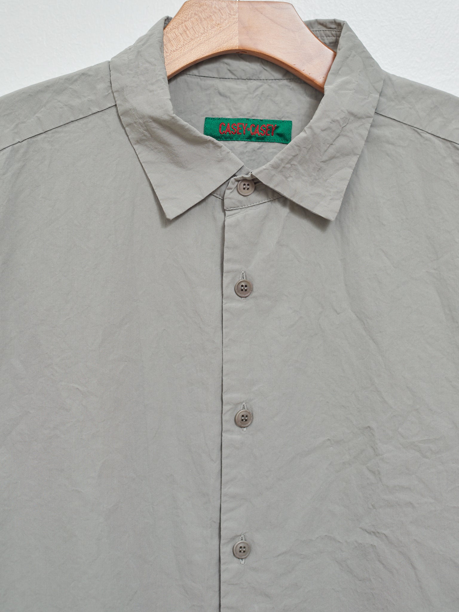 Namu Shop - Casey Casey Big Raccourcie Shirt - Light Gray
