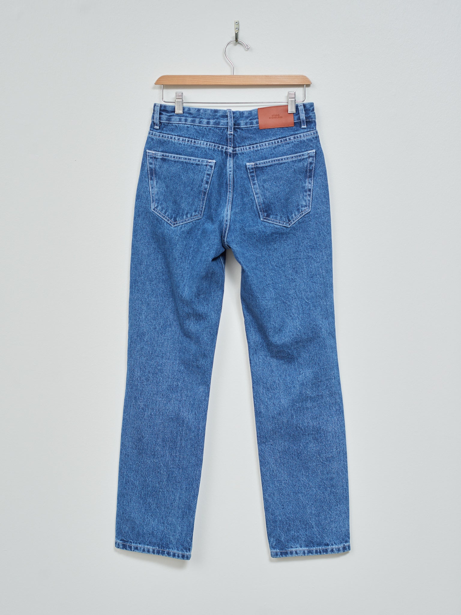 Namu Shop - Studio Nicholson Dune 5 Pocket Denim Pant - Beach Fade
