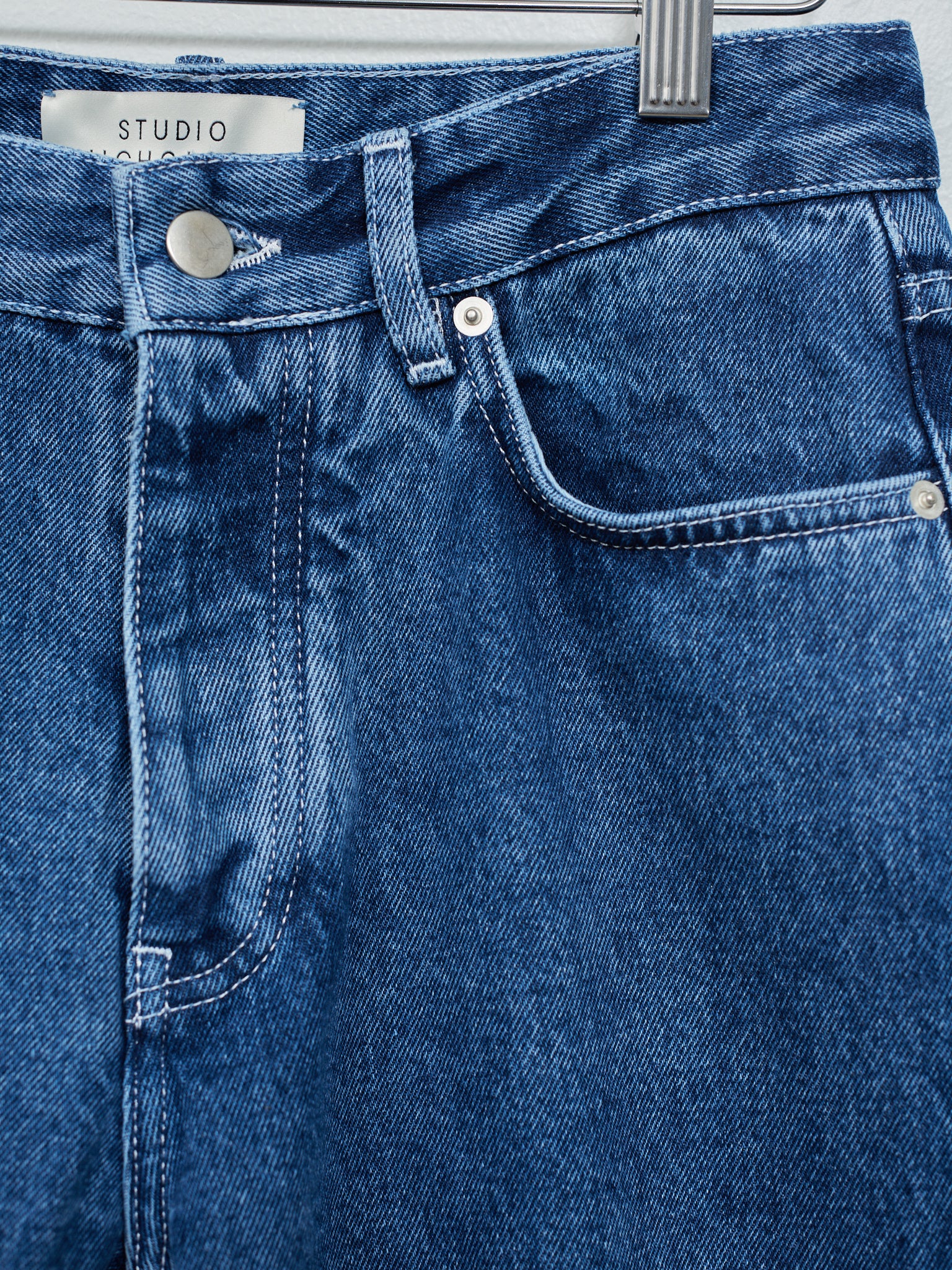 Namu Shop - Studio Nicholson Dune 5 Pocket Denim Pant - Beach Fade