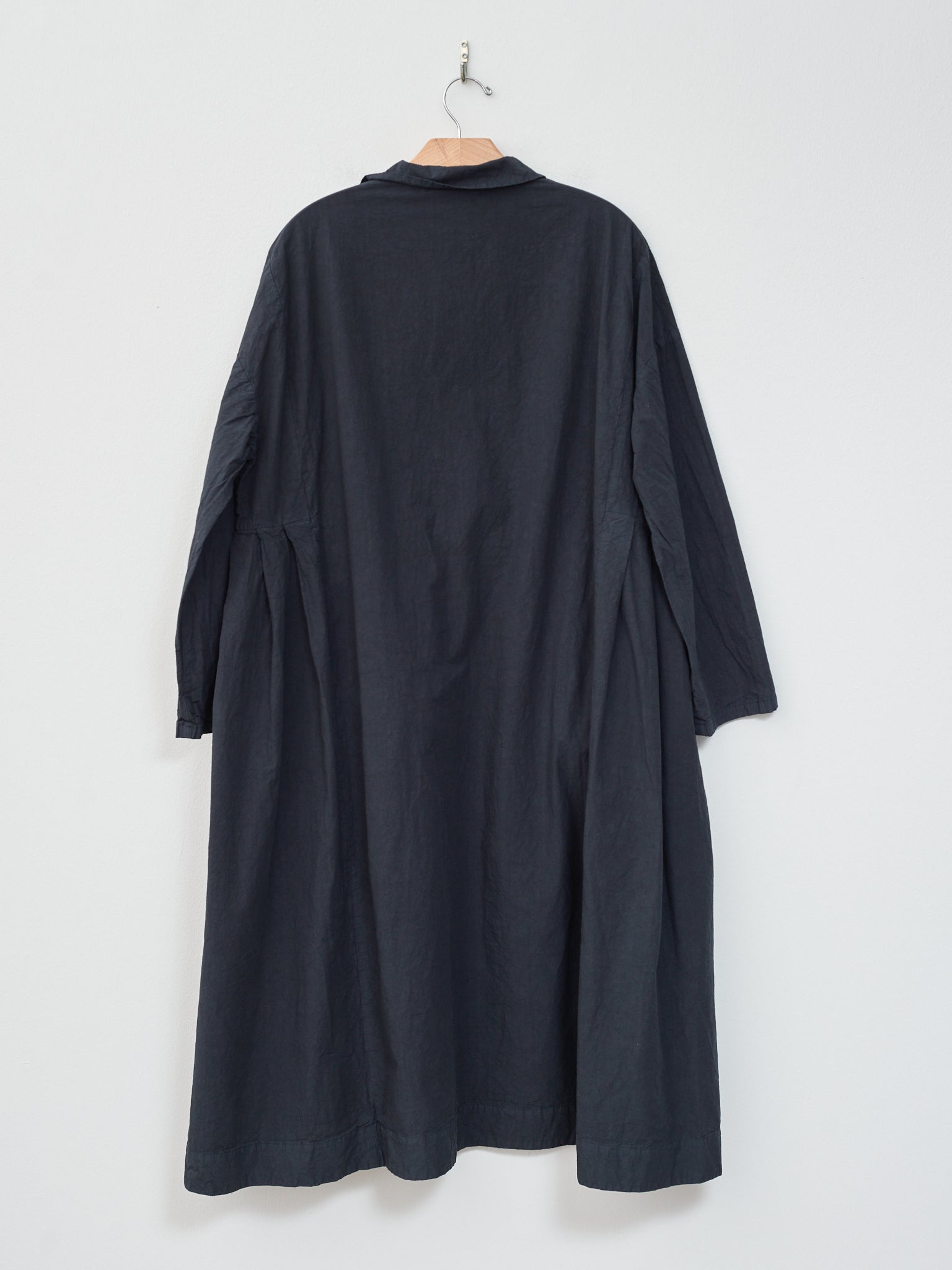 Namu Shop - Veritecoeur Shrink Yoke Dress - Navy Black