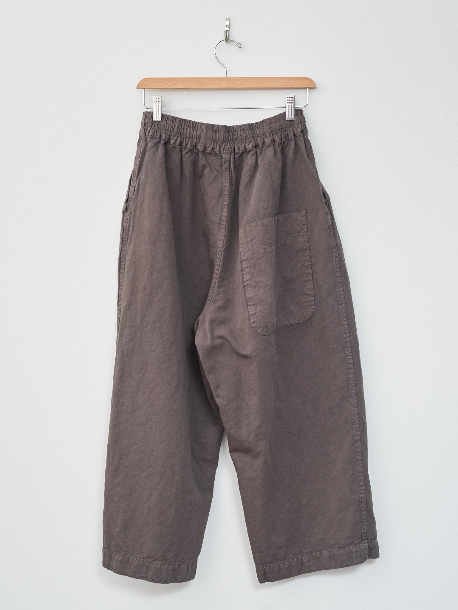 Namu Shop - Veritecoeur Garment Dyed Tuck Pants -Sumi Gray