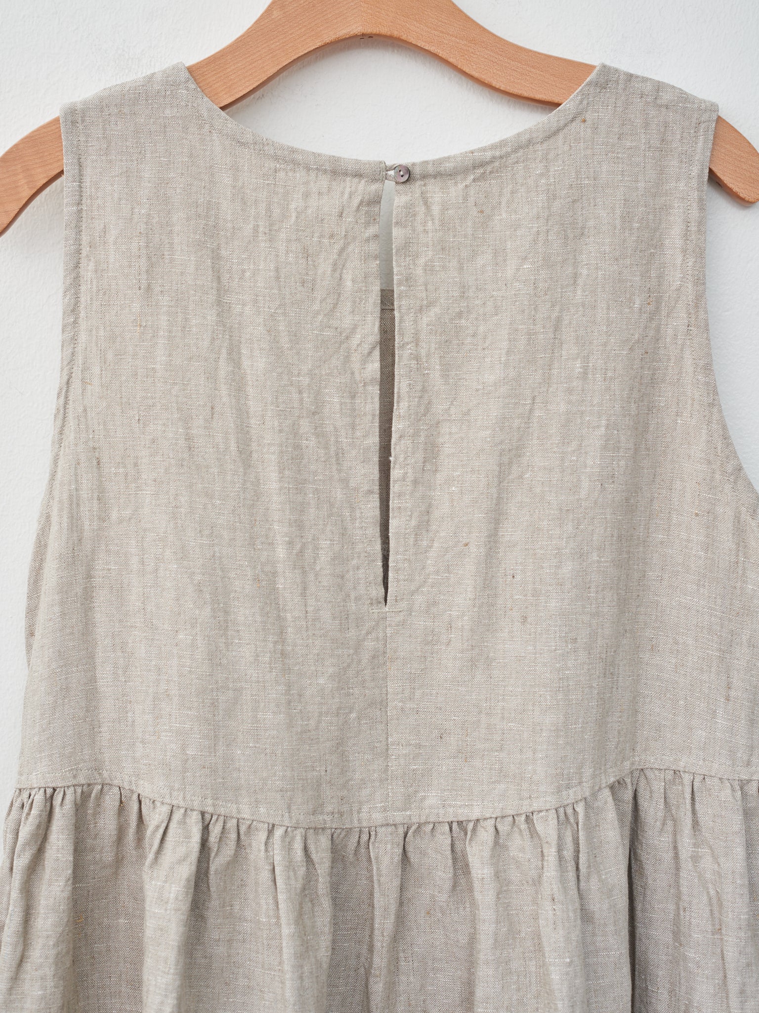 Namu Shop - Ichi Antiquites Linen Canvas Dress - Natural