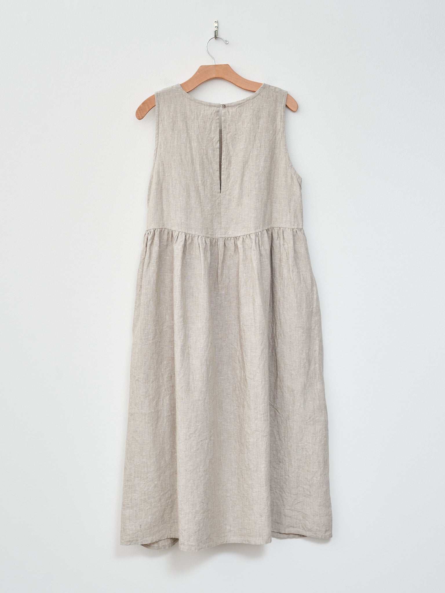 Namu Shop - Ichi Antiquites Linen Canvas Dress - Natural