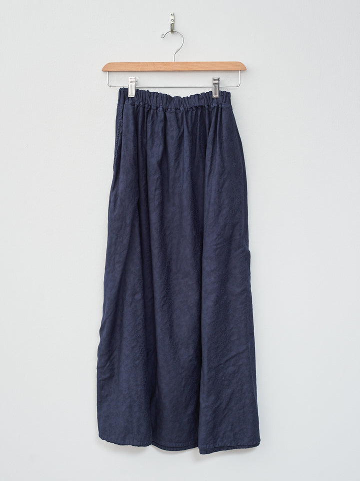 Namu Shop - Ichi Antiquites Azumadaki Vintage French Cotton Skirt - Navy