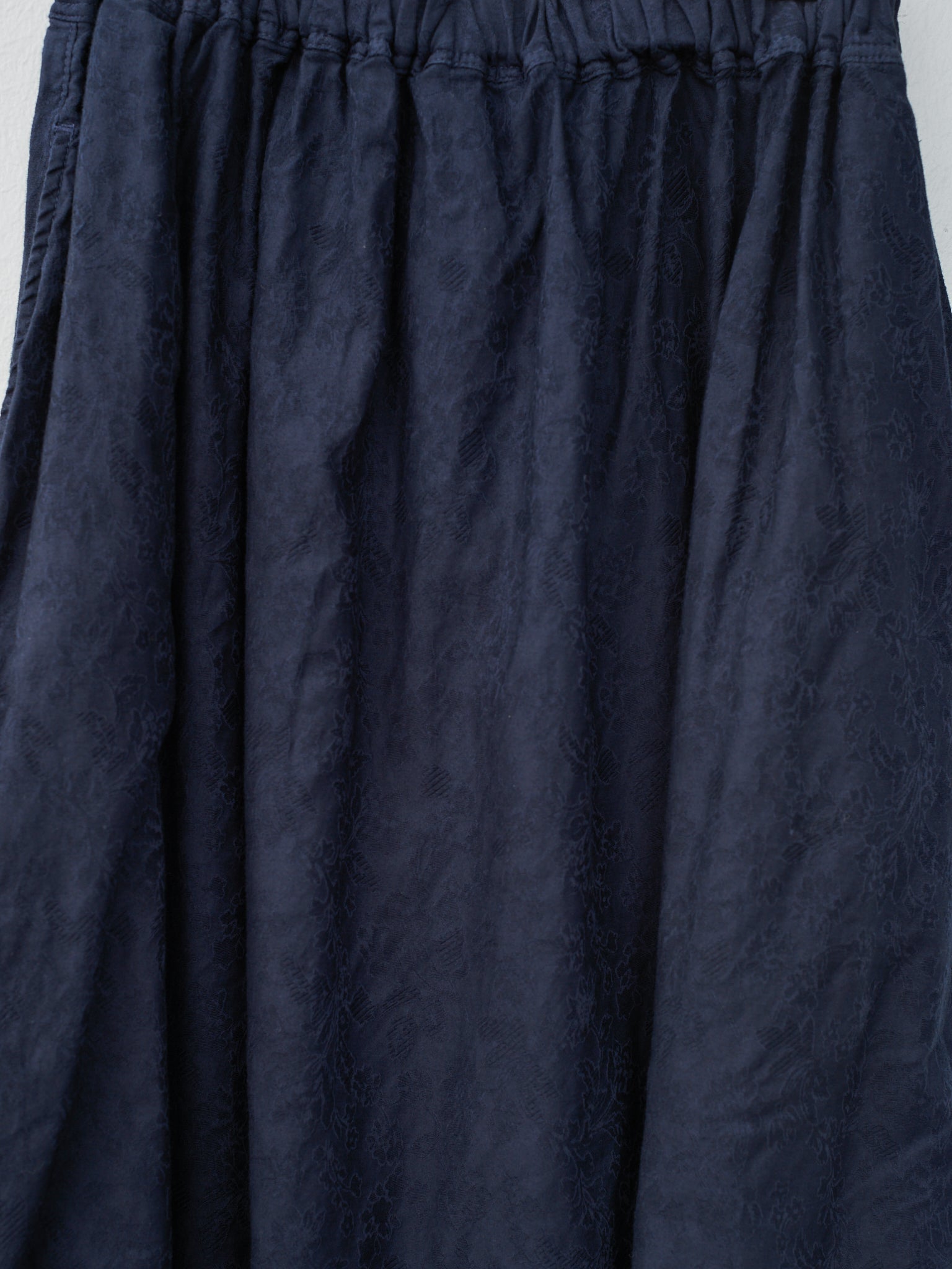 Namu Shop - Ichi Antiquites Azumadaki Vintage French Cotton Skirt - Navy
