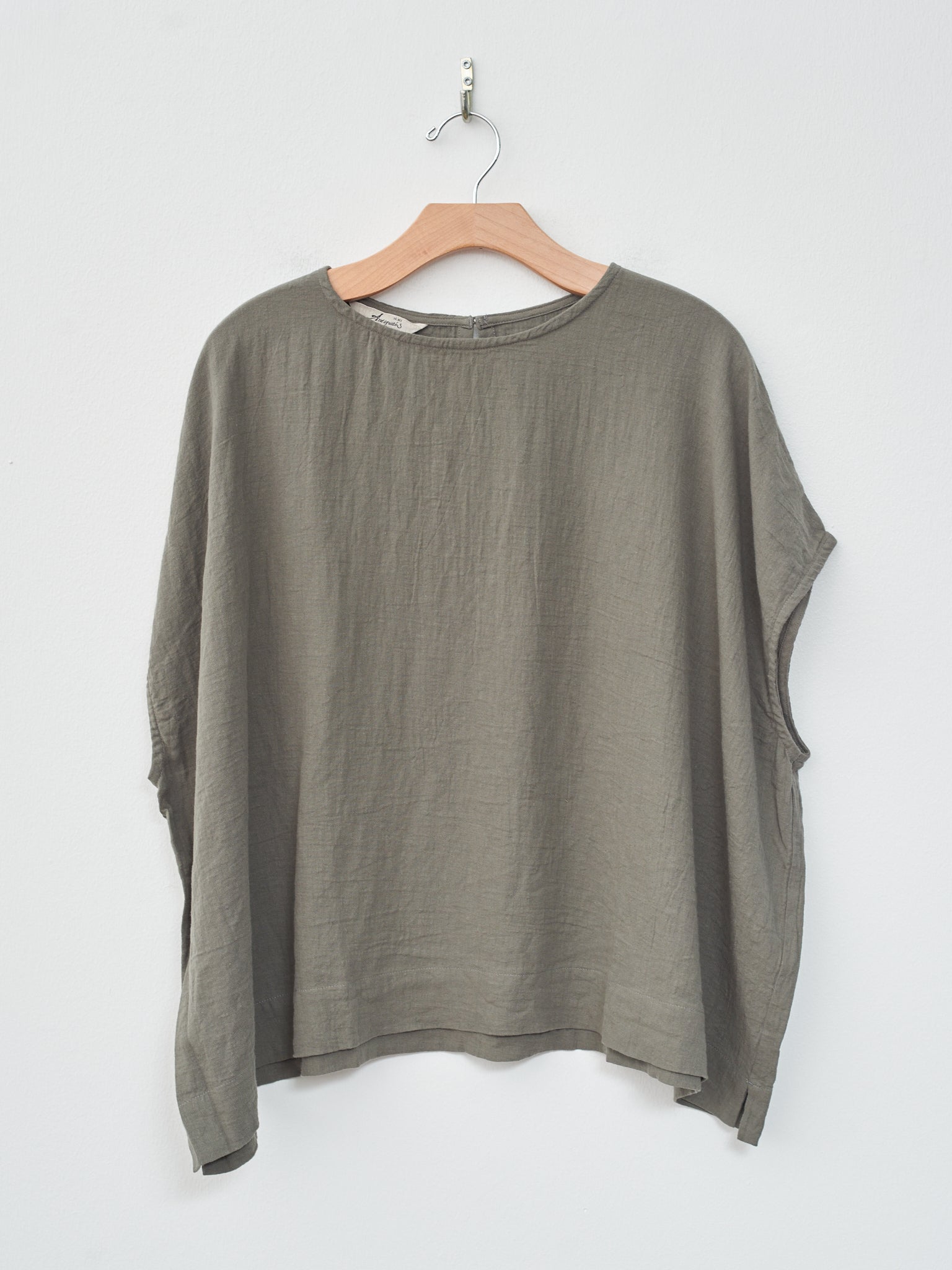 Namu Shop - Ichi Antiquites Azumadaki Viyella Pullover - Olive
