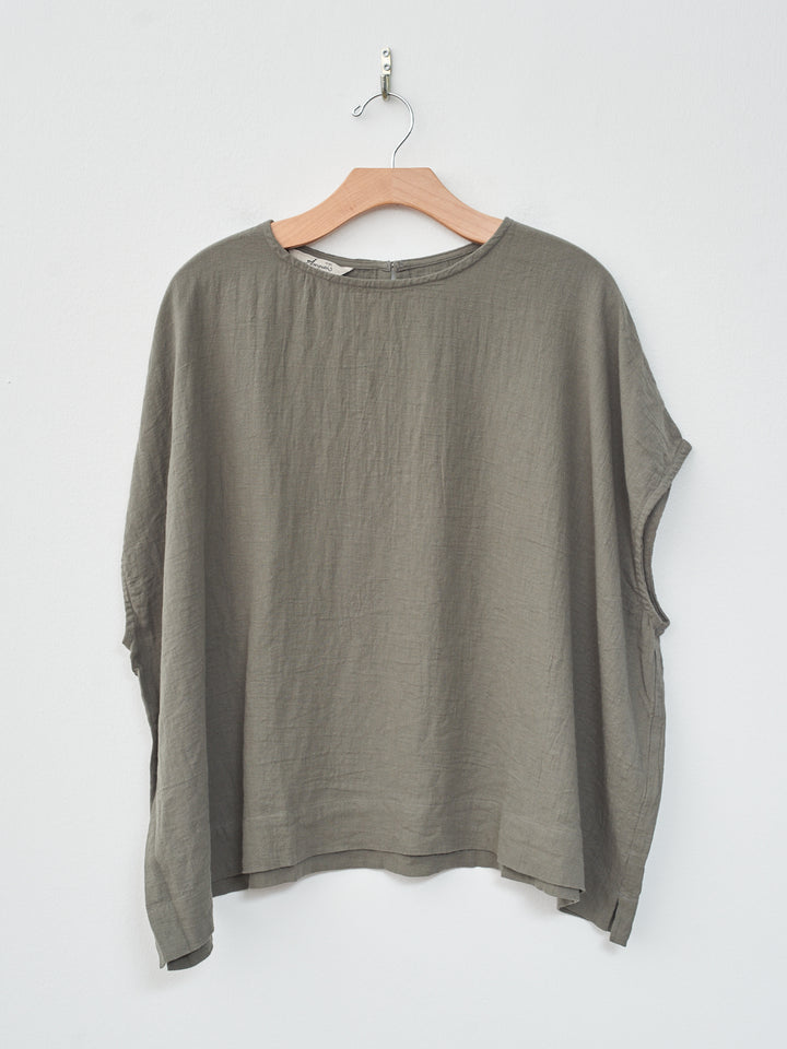 Namu Shop - Ichi Antiquites Azumadaki Viyella Pullover - Olive