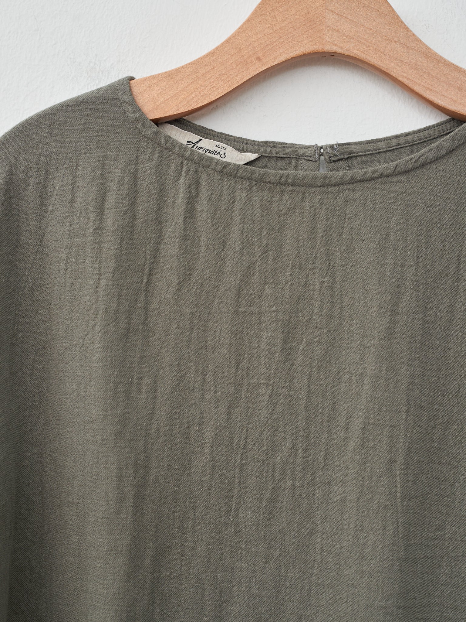 Namu Shop - Ichi Antiquites Azumadaki Viyella Pullover - Olive