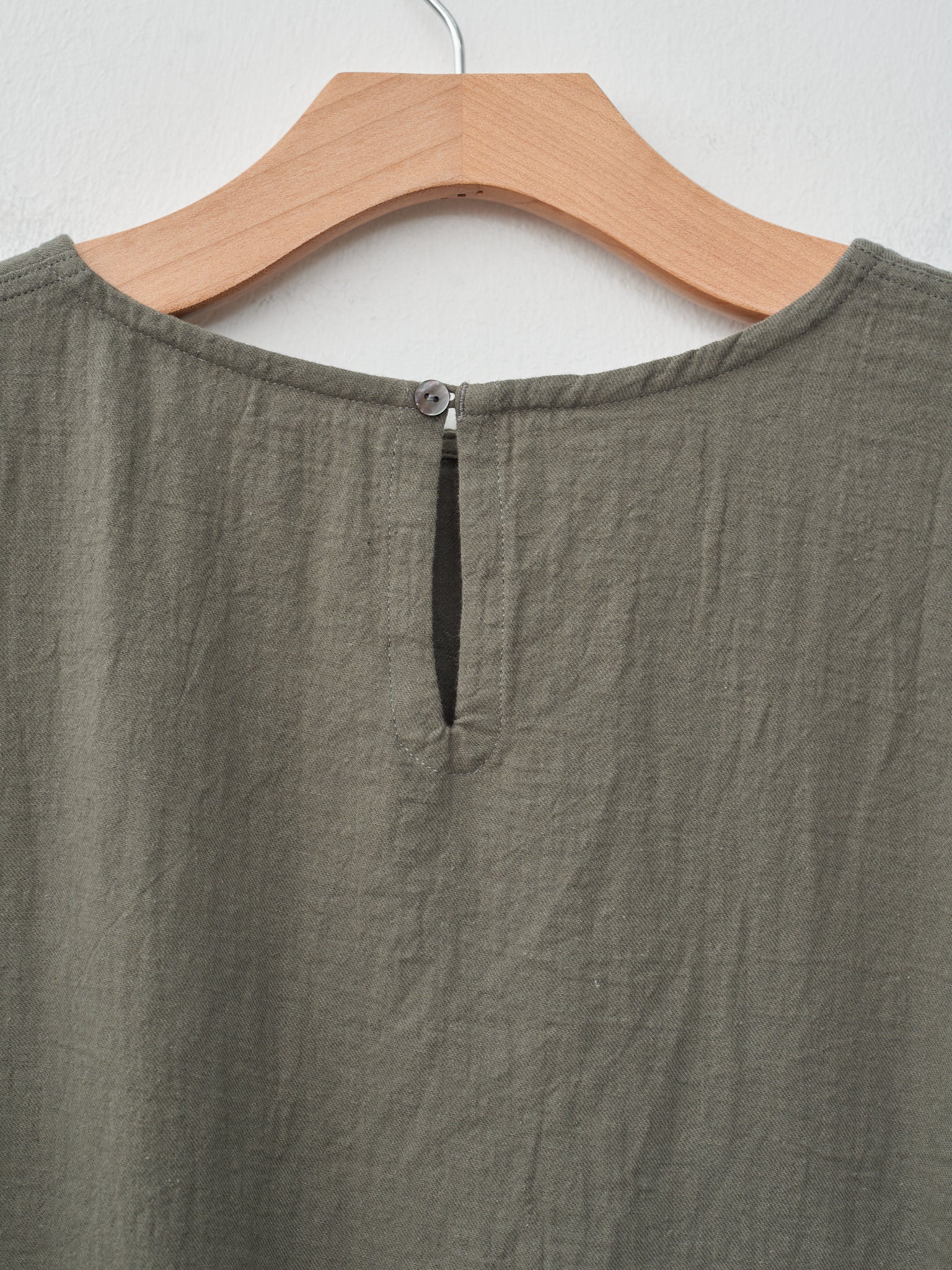 Namu Shop - Ichi Antiquites Azumadaki Viyella Pullover - Olive