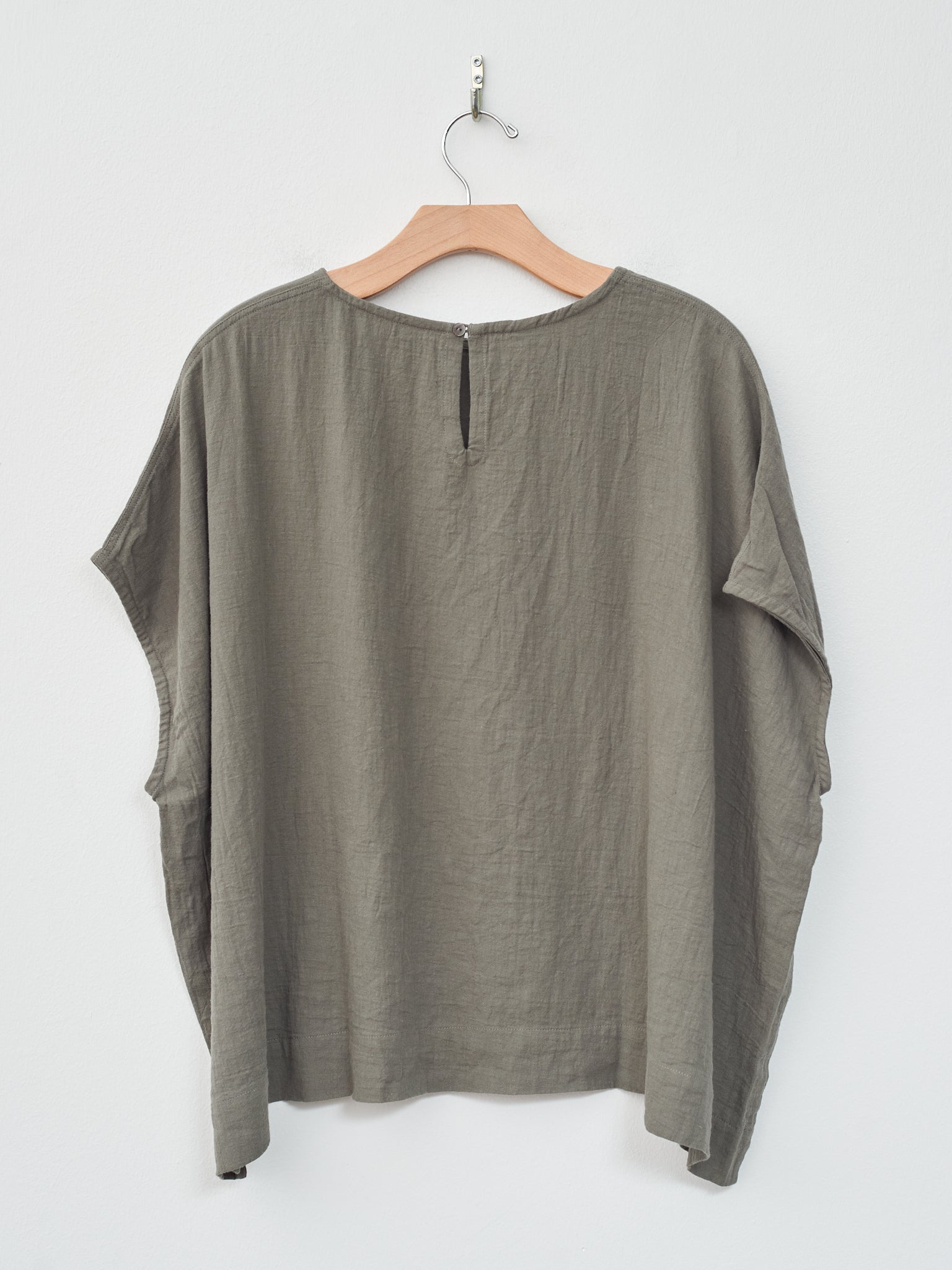 Namu Shop - Ichi Antiquites Azumadaki Viyella Pullover - Olive