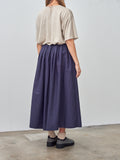 Namu Shop - Veritecoeur Tuck Skirt - Ink