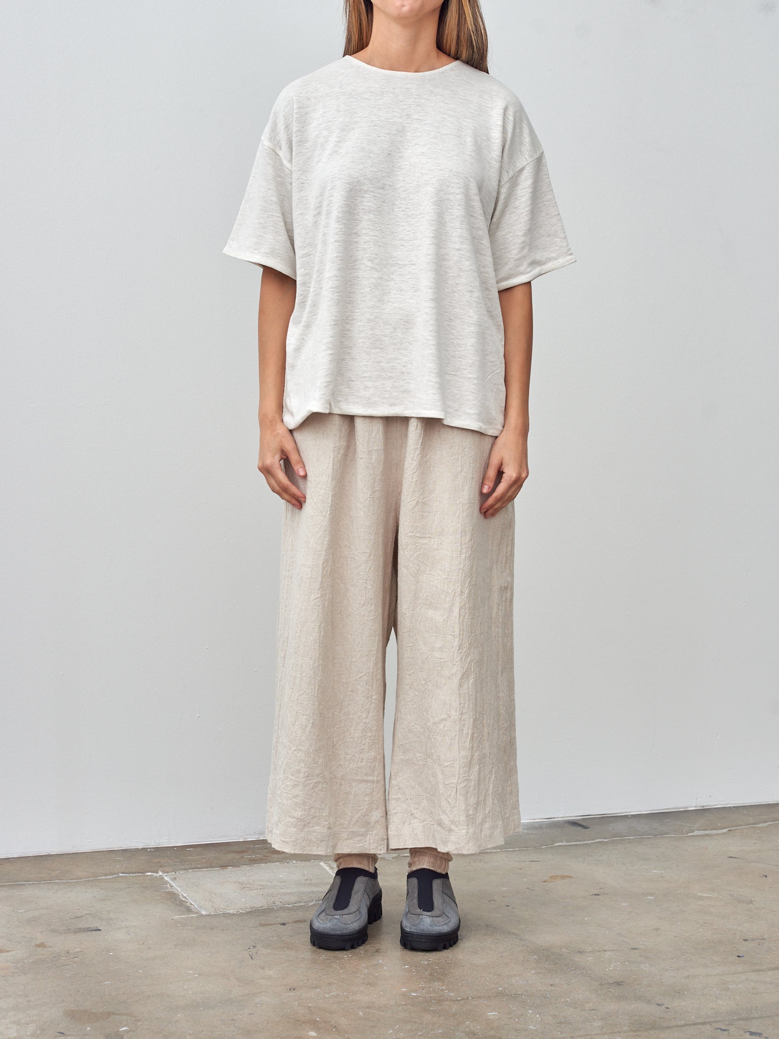 Namu Shop - Ichi Antiquites Reversible Pullover - White/Natural