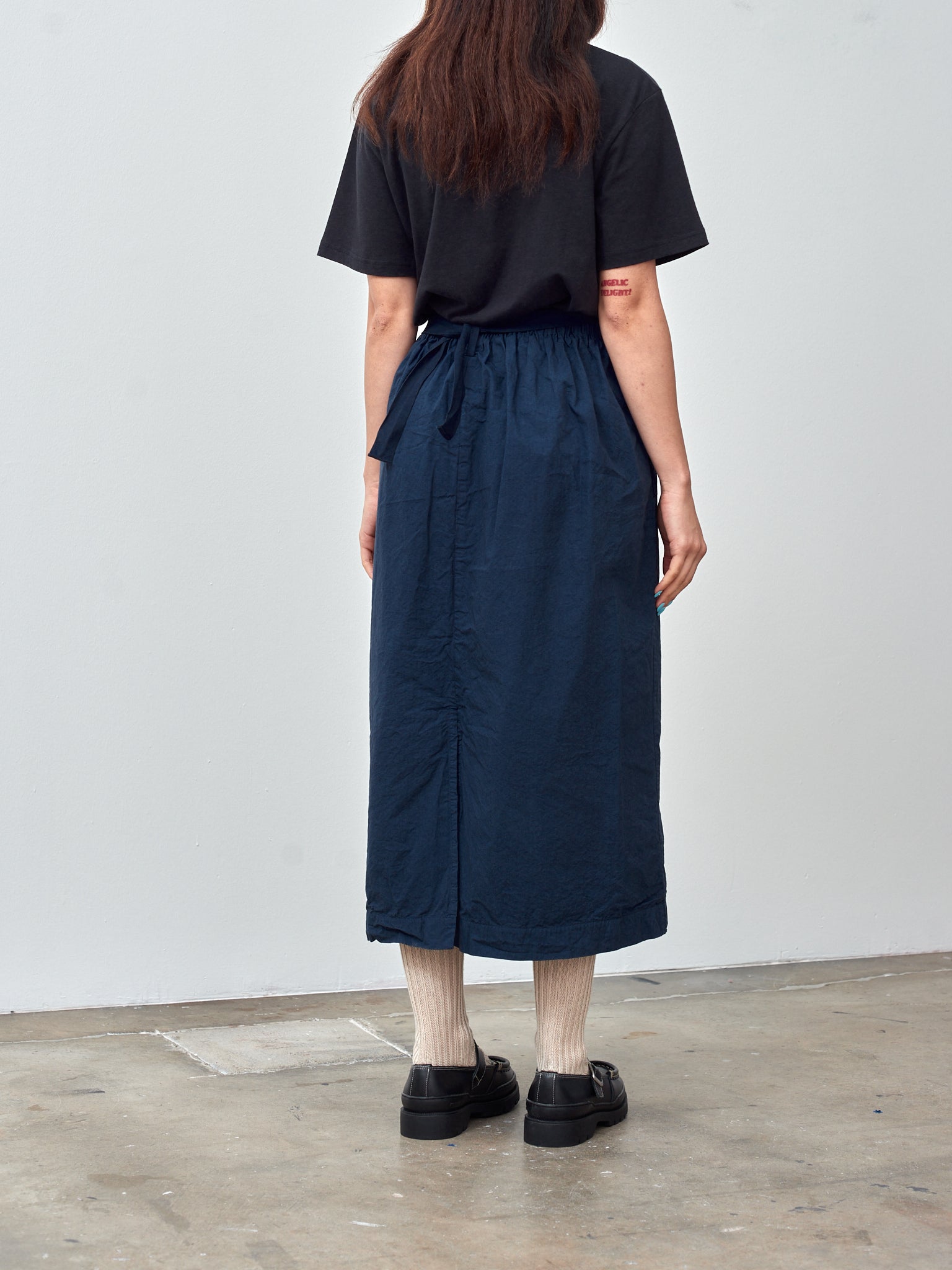 Namu Shop - Album di Famiglia Wrap Skirt CC - Navy