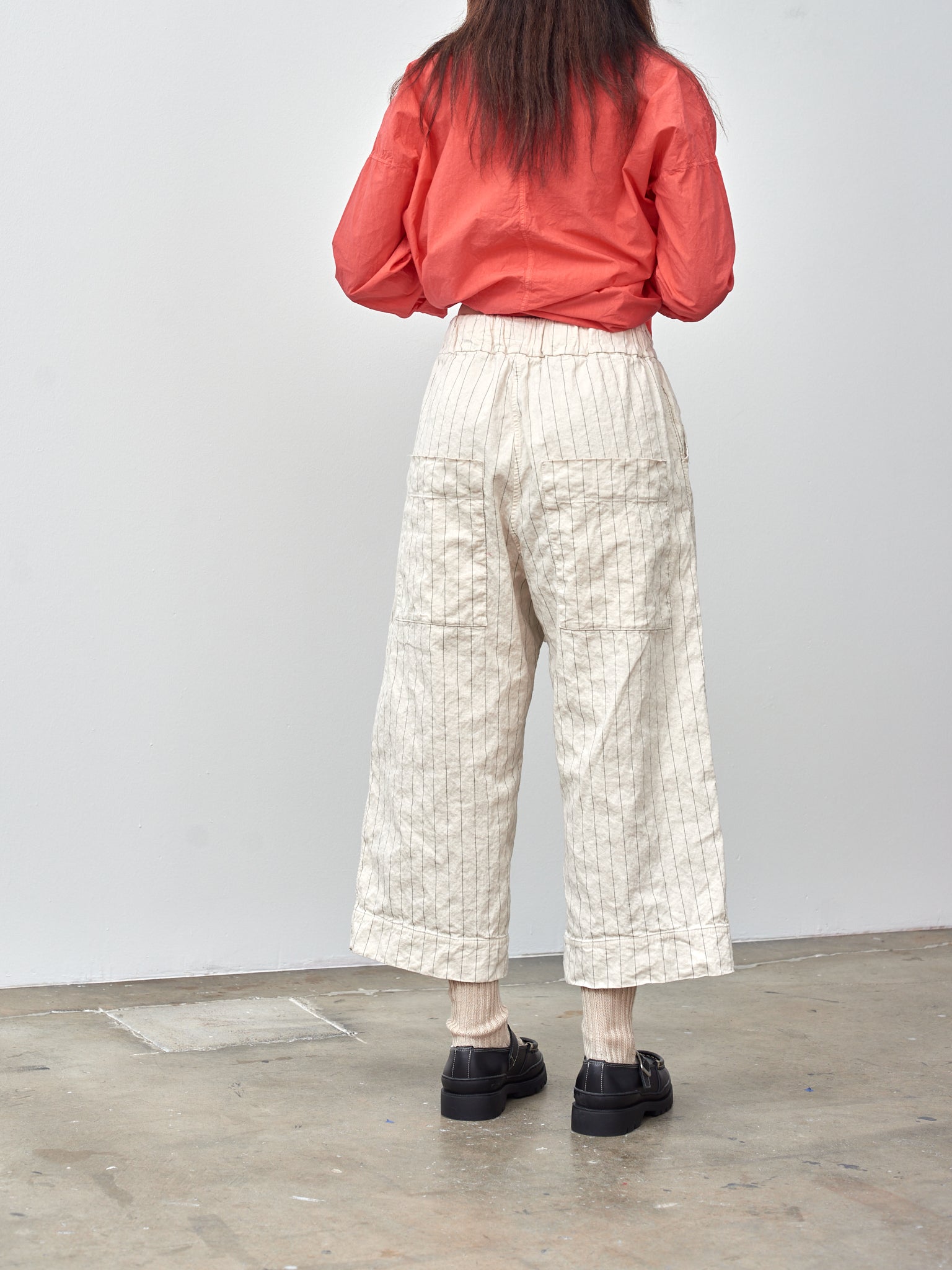 Namu Shop - Album di Famiglia Pinstripe W&S Trousers - Natural
