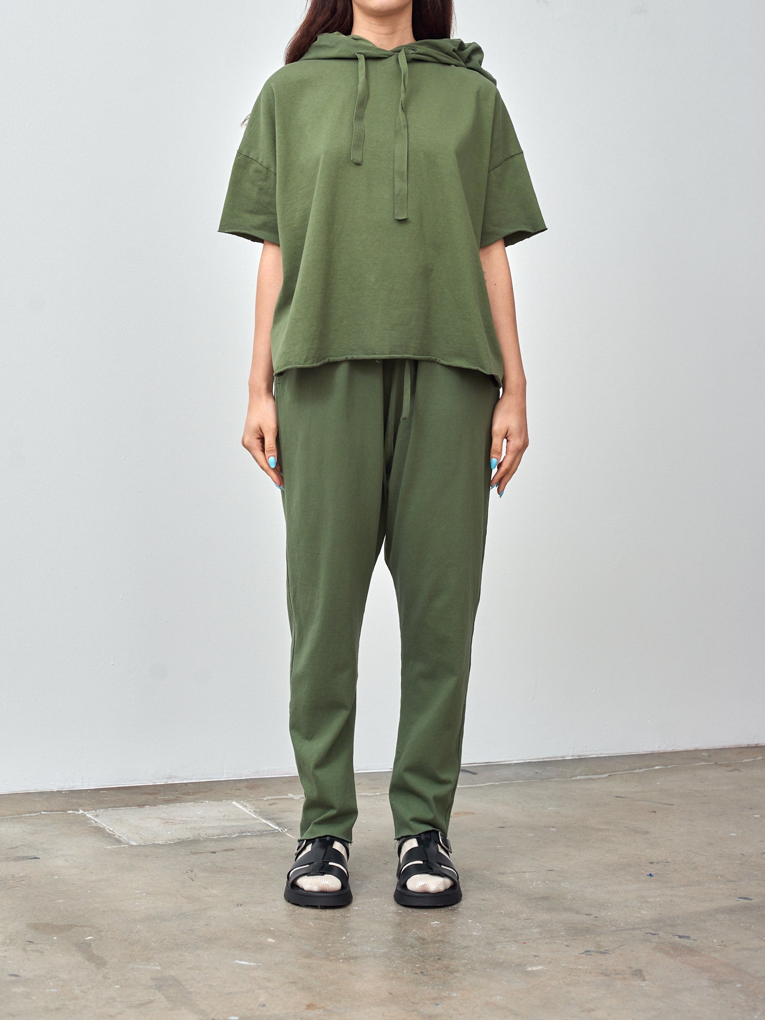 Namu Shop - Album di Famiglia Hooded T-Shirt HC - Green Lawn