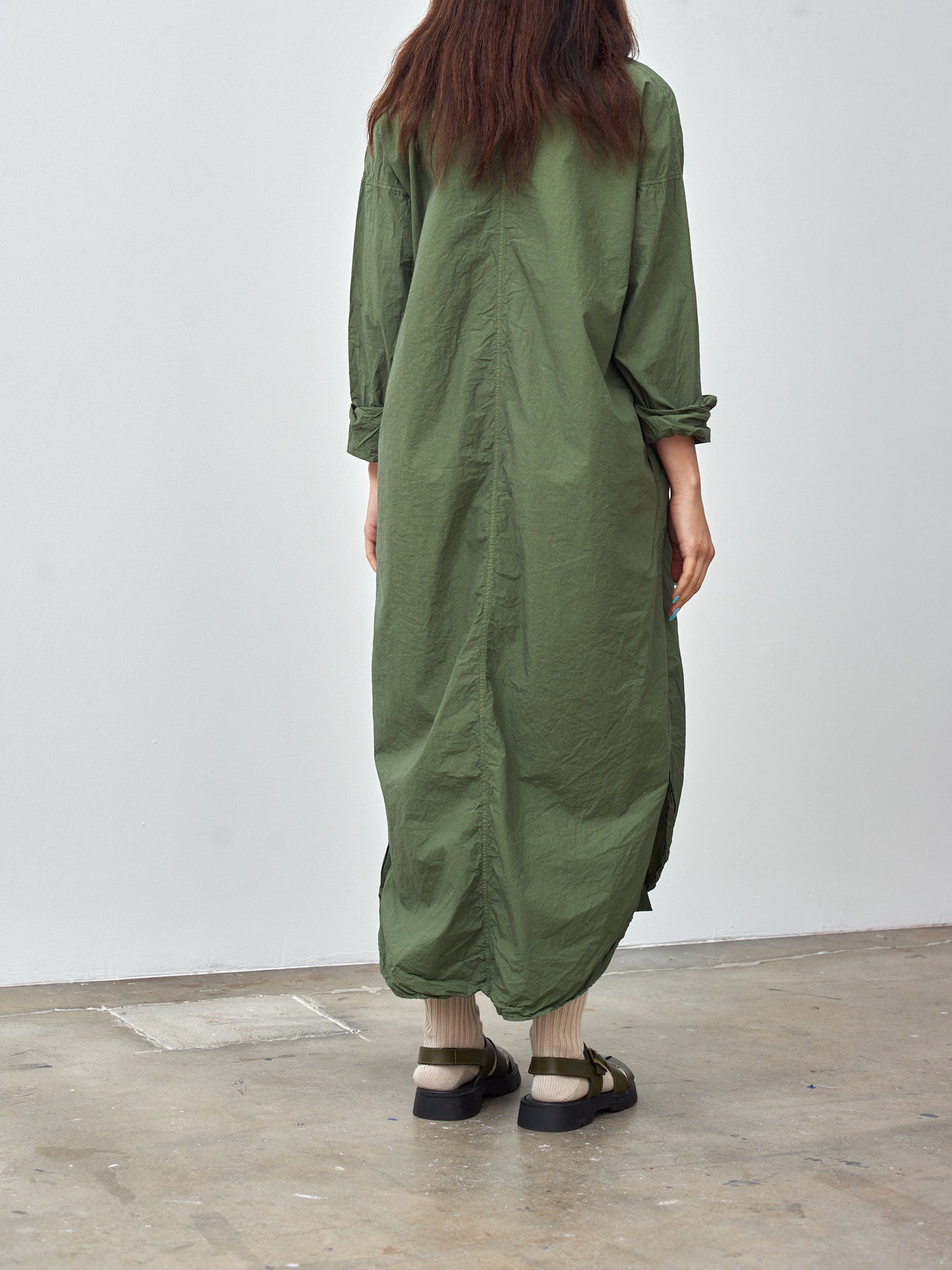 Namu Shop - Album di Famiglia Long Shirt Dress TC - Green Lawn