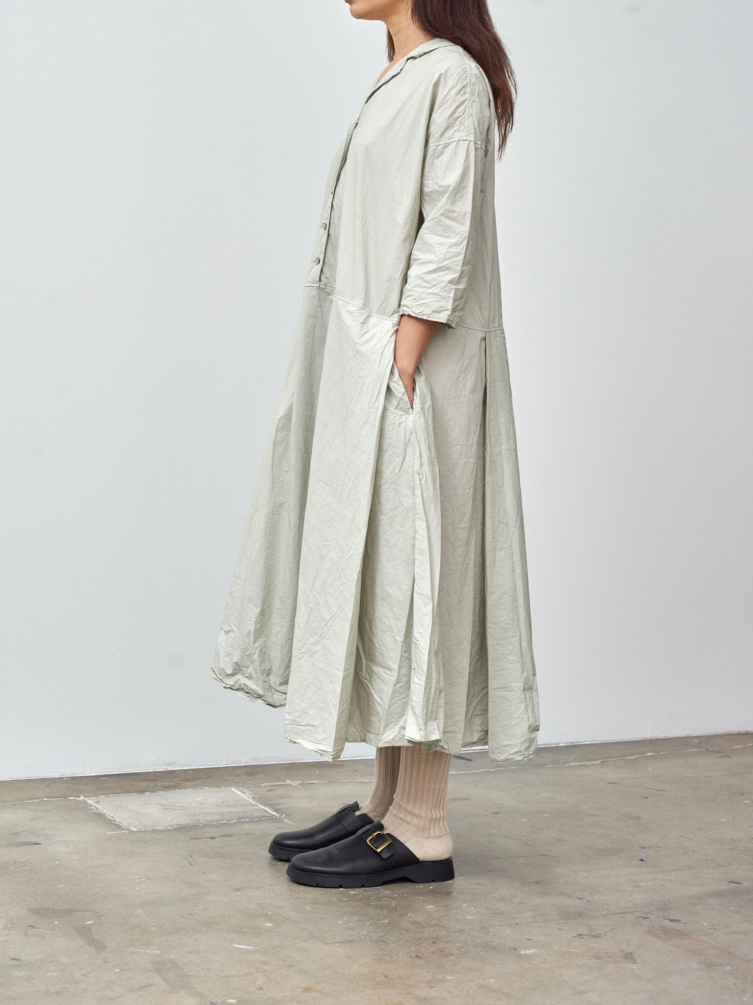 Namu Shop - Album di Famiglia Tailored Collar Dress TC - Almond