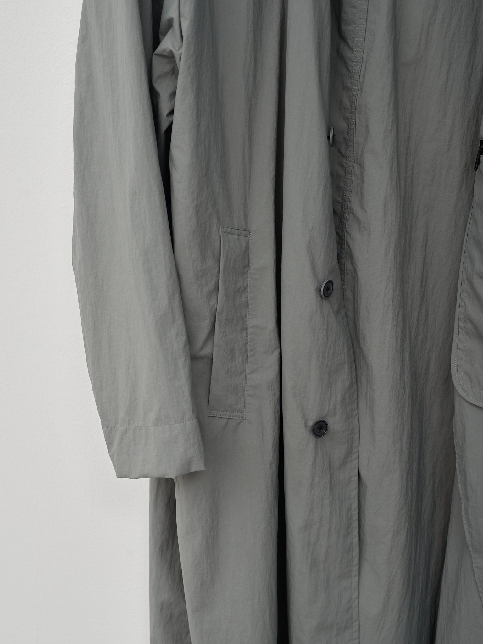 Namu Shop - Aton Travel Nylon Packable Coat - Green
