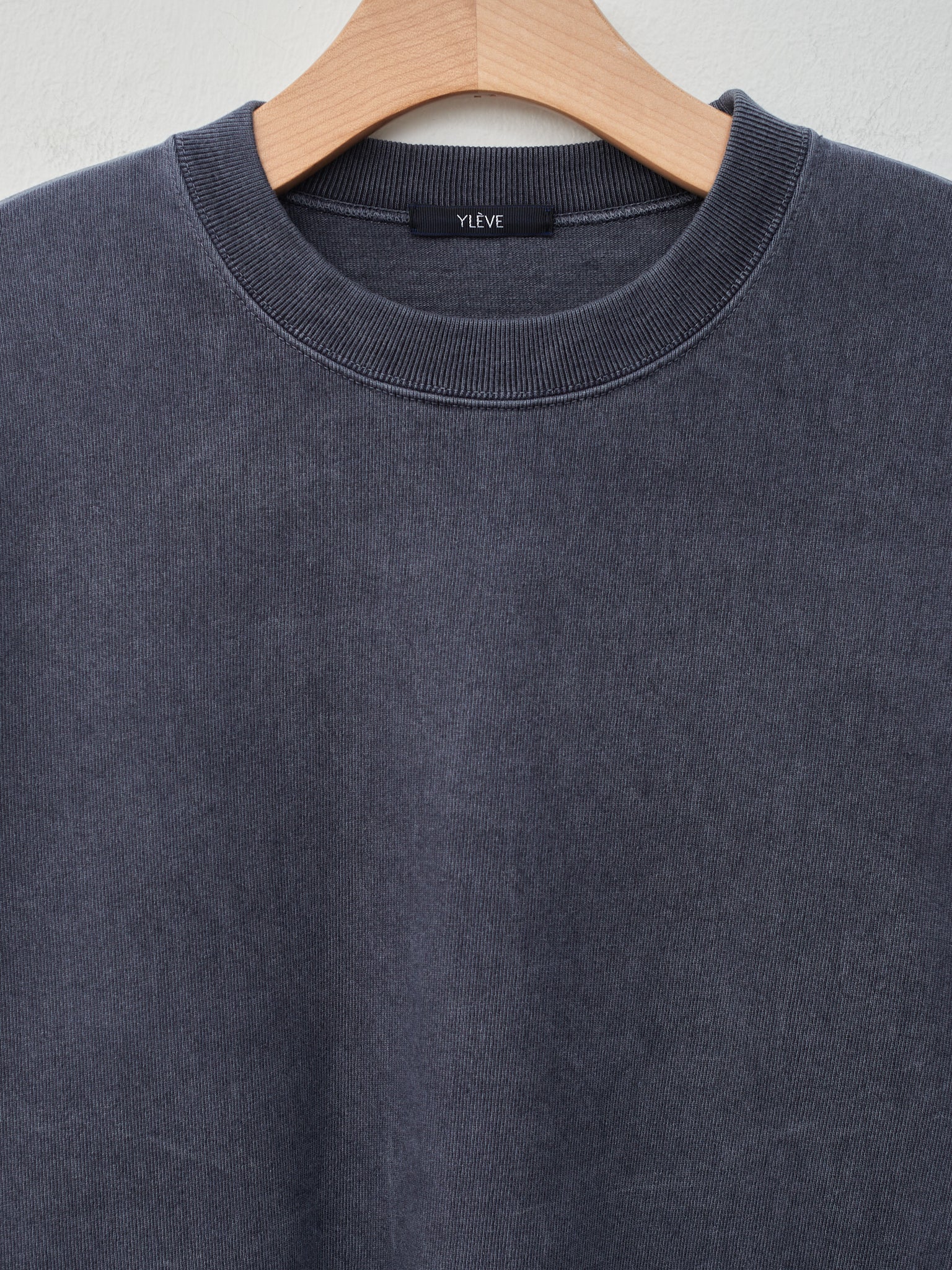 Namu Shop - Yleve Pigment Dye Open End Cotton T - Blue Gray