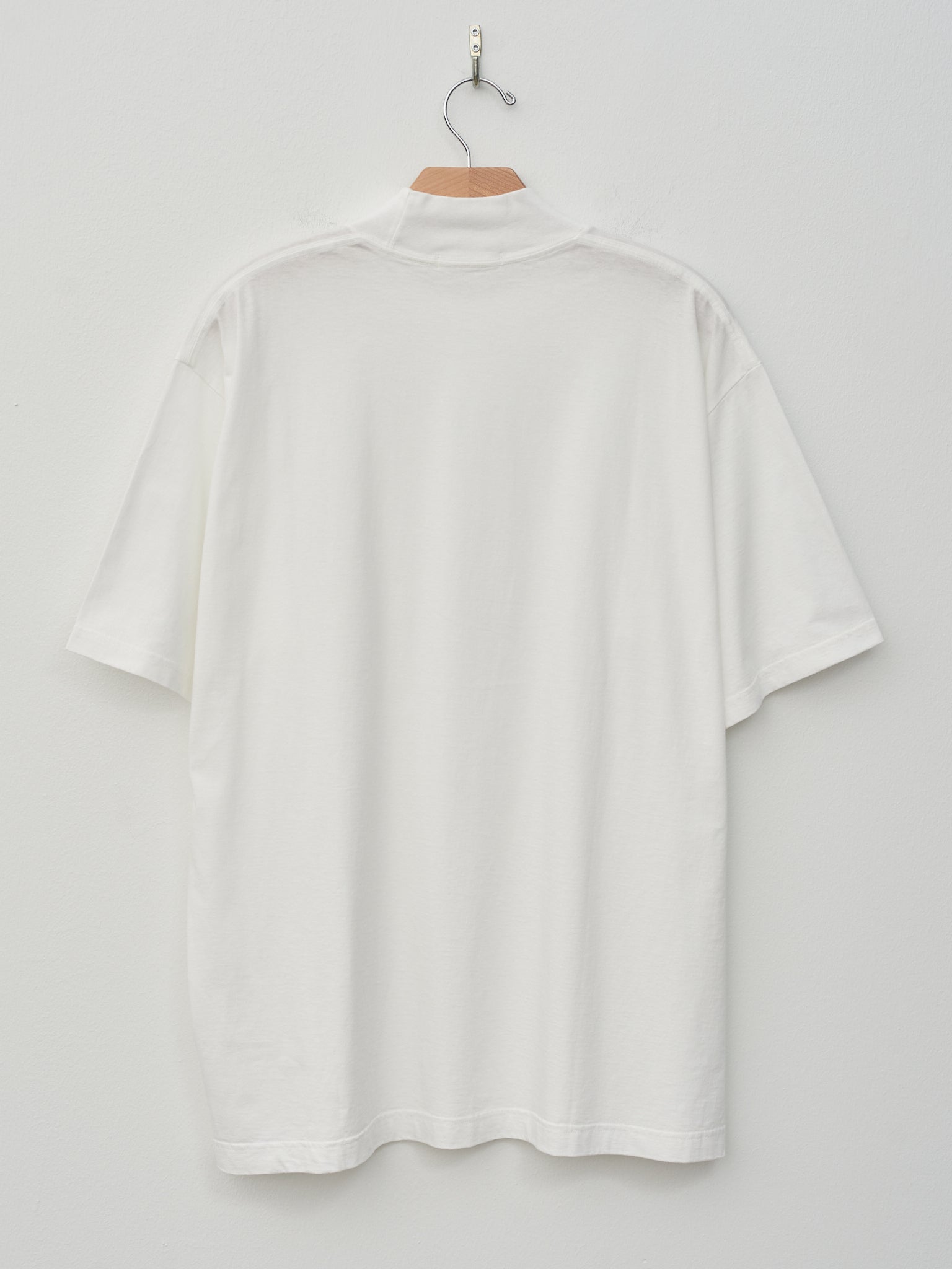 Namu Shop - Y Organic Cotton Jersey Mock Neck S/S Tee - White