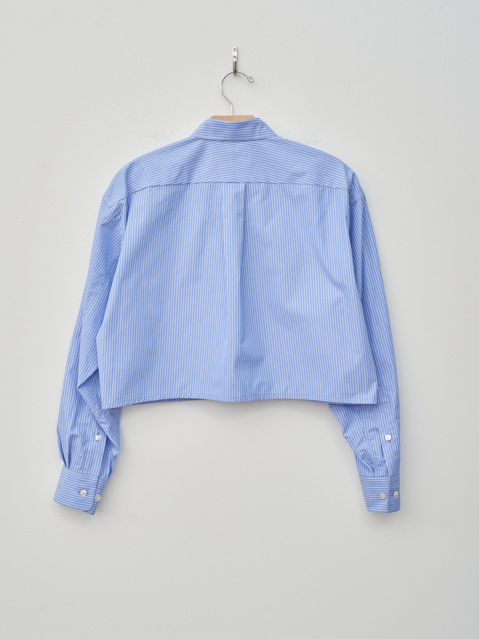 Namu Shop - Yleve Cotton Typewriter Short Shirt - Stripe