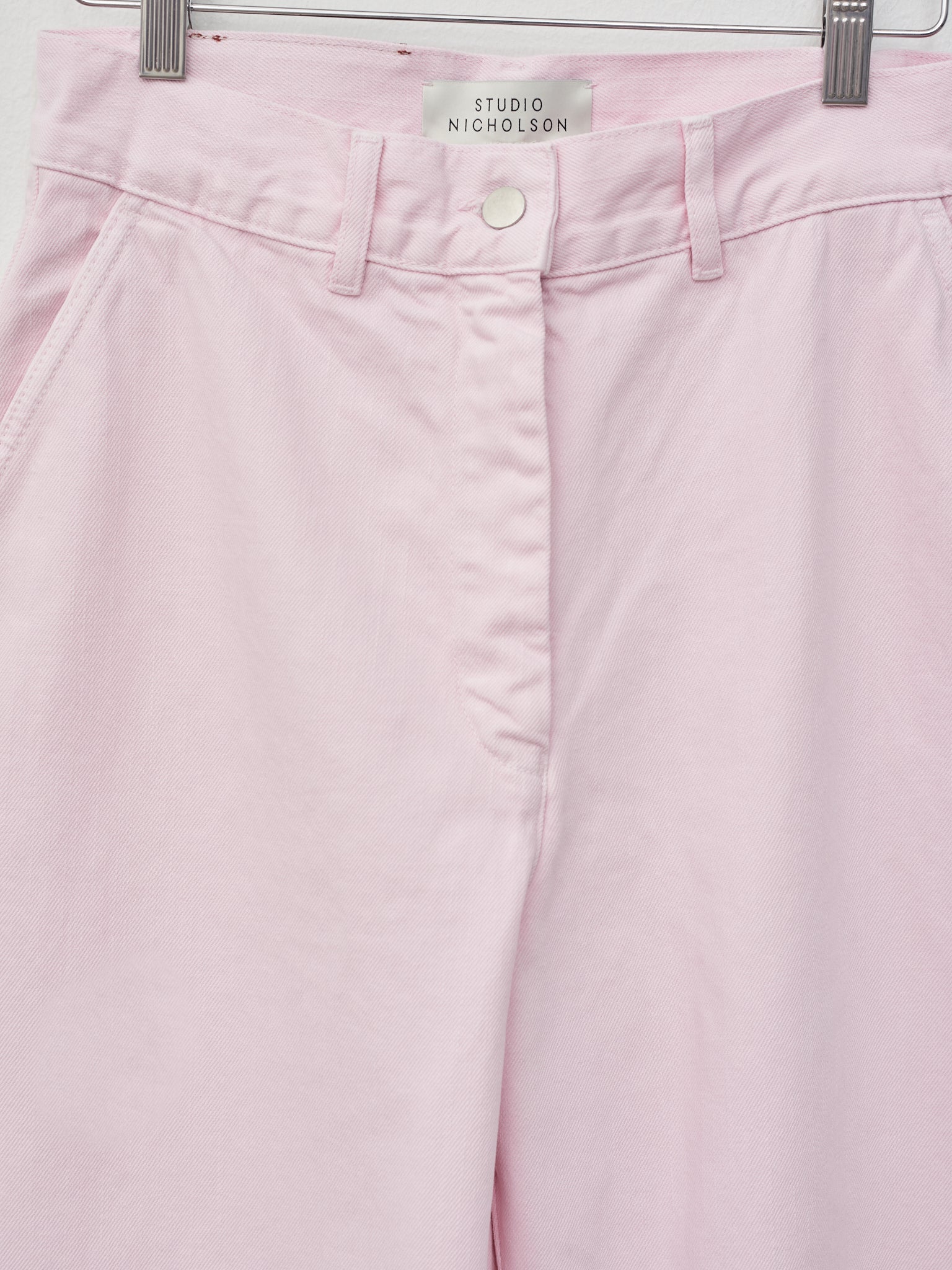 Namu Shop - Studio Nicholson Wide Crop Pant - Miami Pink