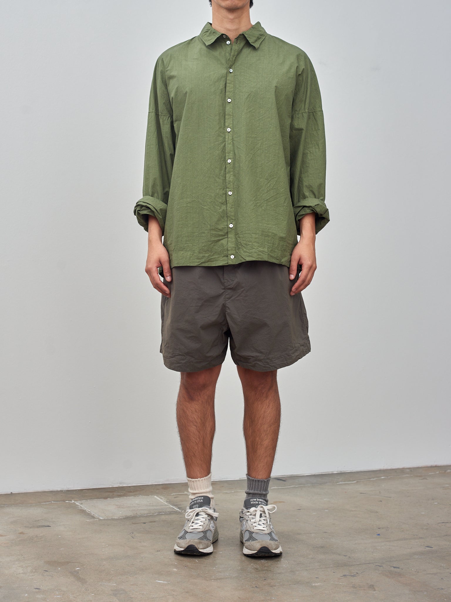 Namu Shop - Album di Famiglia Unisex Collar Shirt TC - Green Lawn