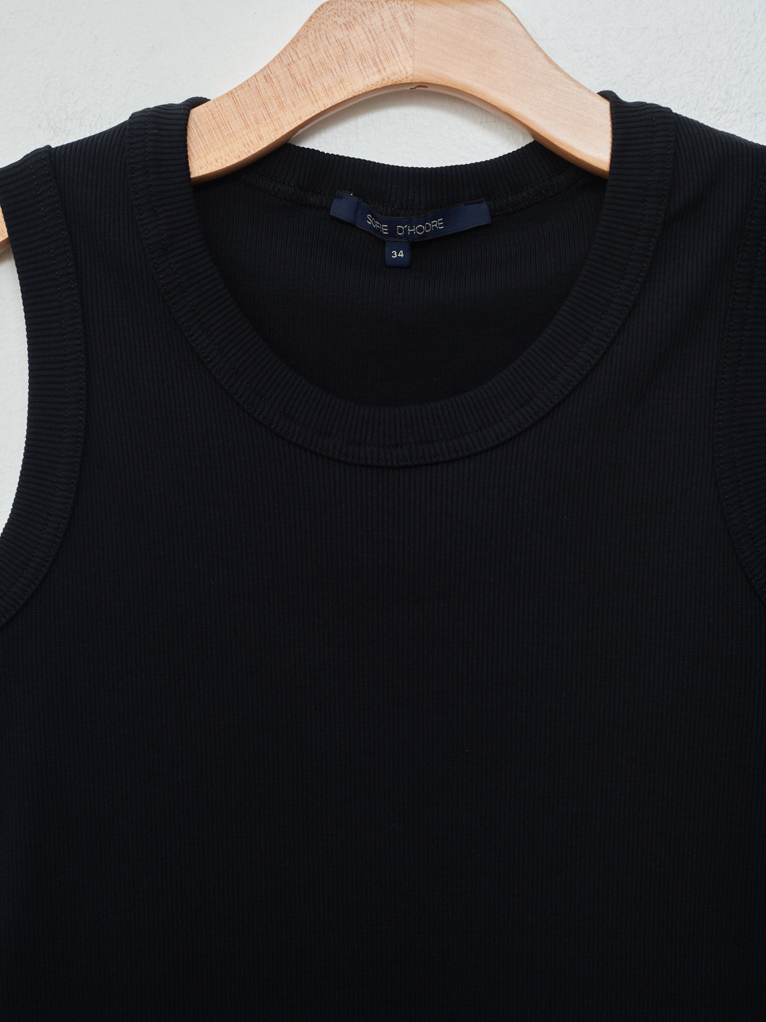 Namu Shop - Sofie D'hoore Cotton Rib Tank - Black