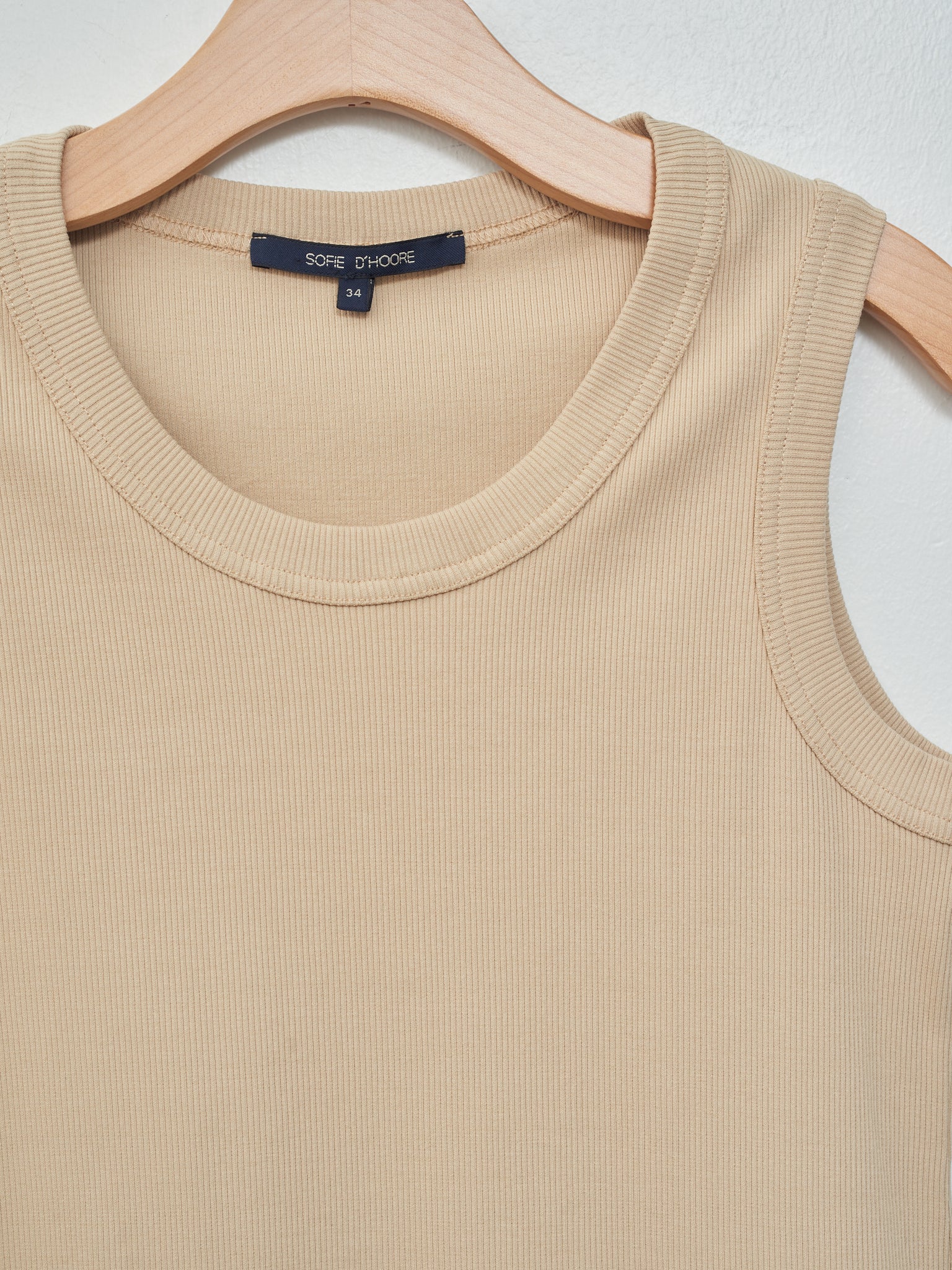 Namu Shop - Sofie D'hoore Cotton Rib Tank - Nude