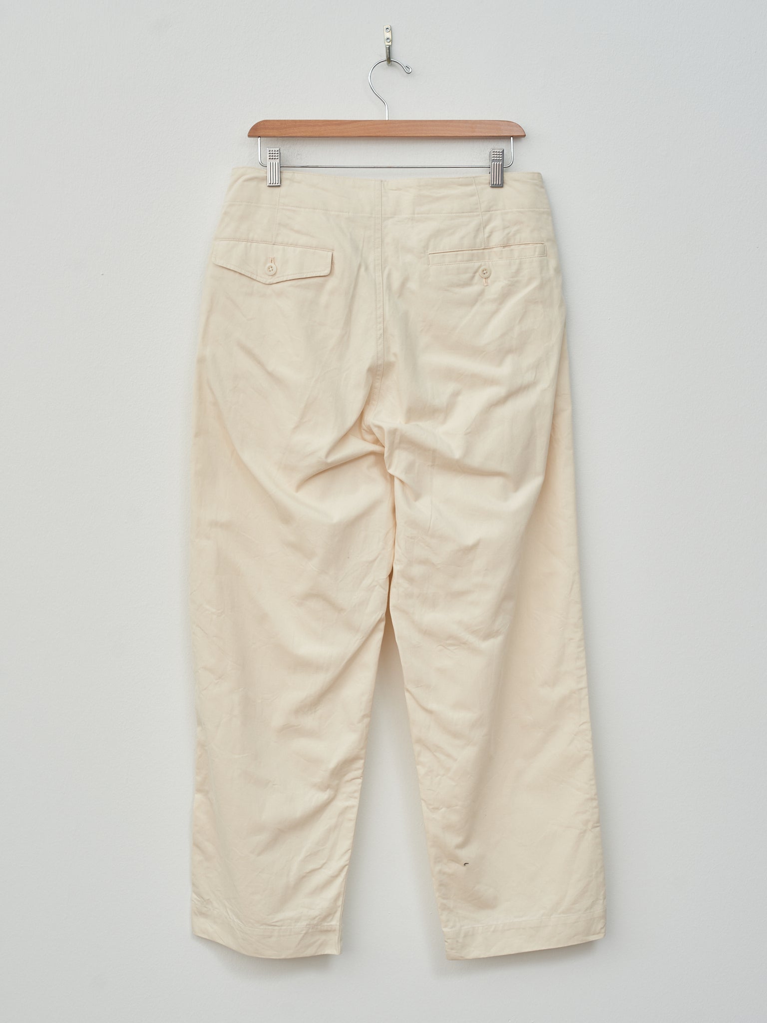 Namu Shop - ts(s) Cotton Slub D-Ring Belted Pants - Natural