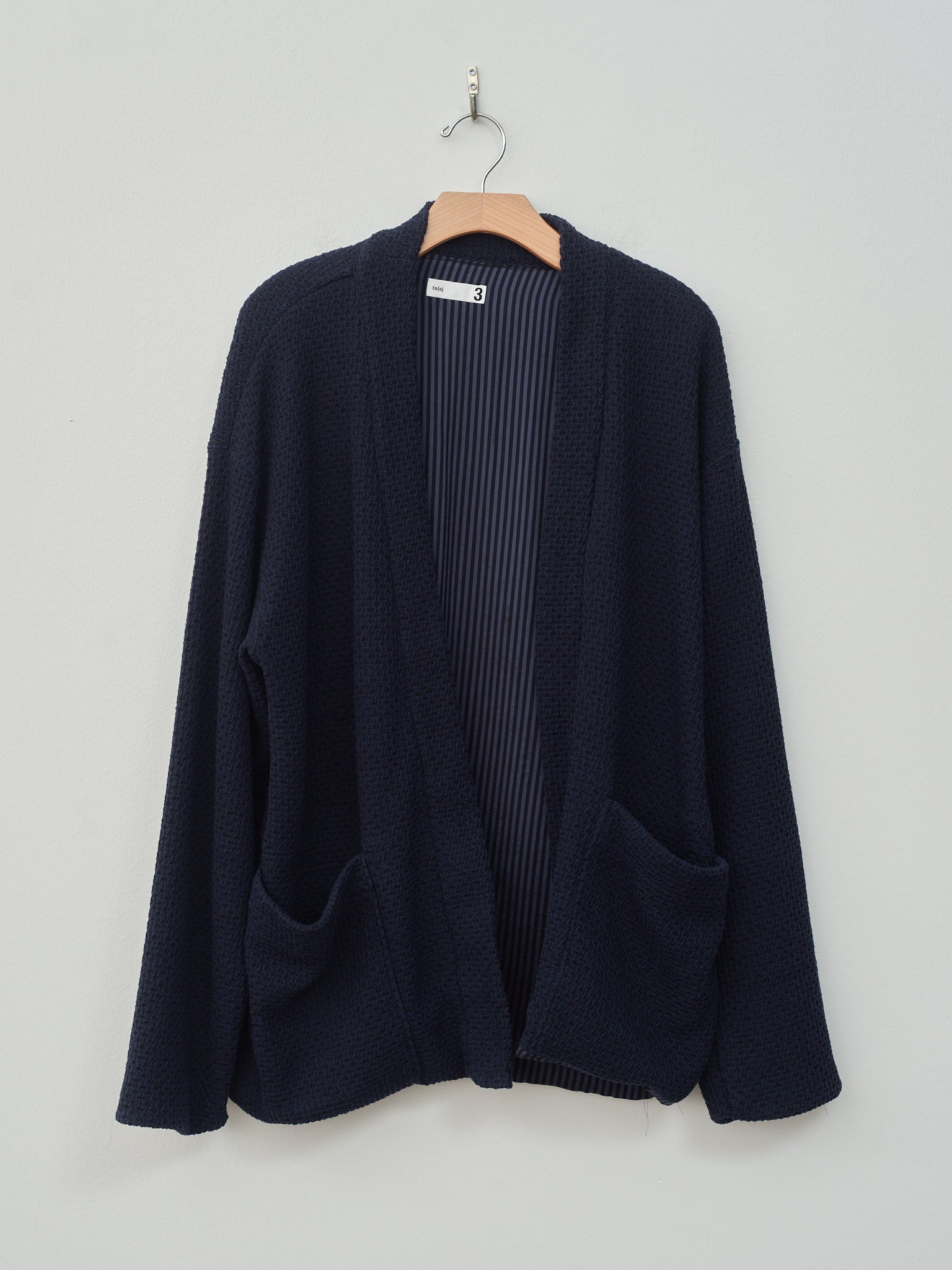 Namu Shop - ts(s) Lined Easy Cardigan - Navy