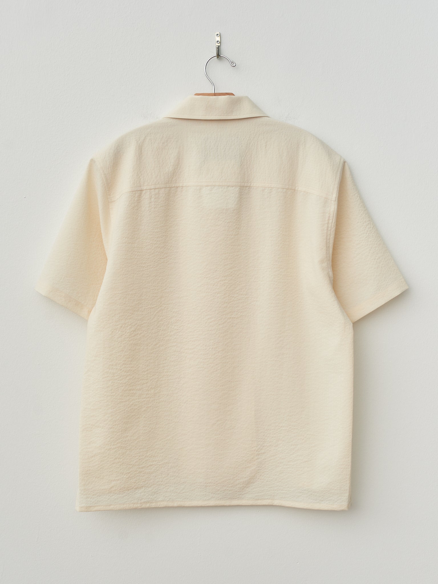 Namu Shop - Document Cotton Seersucker Summer Shirt - Off White