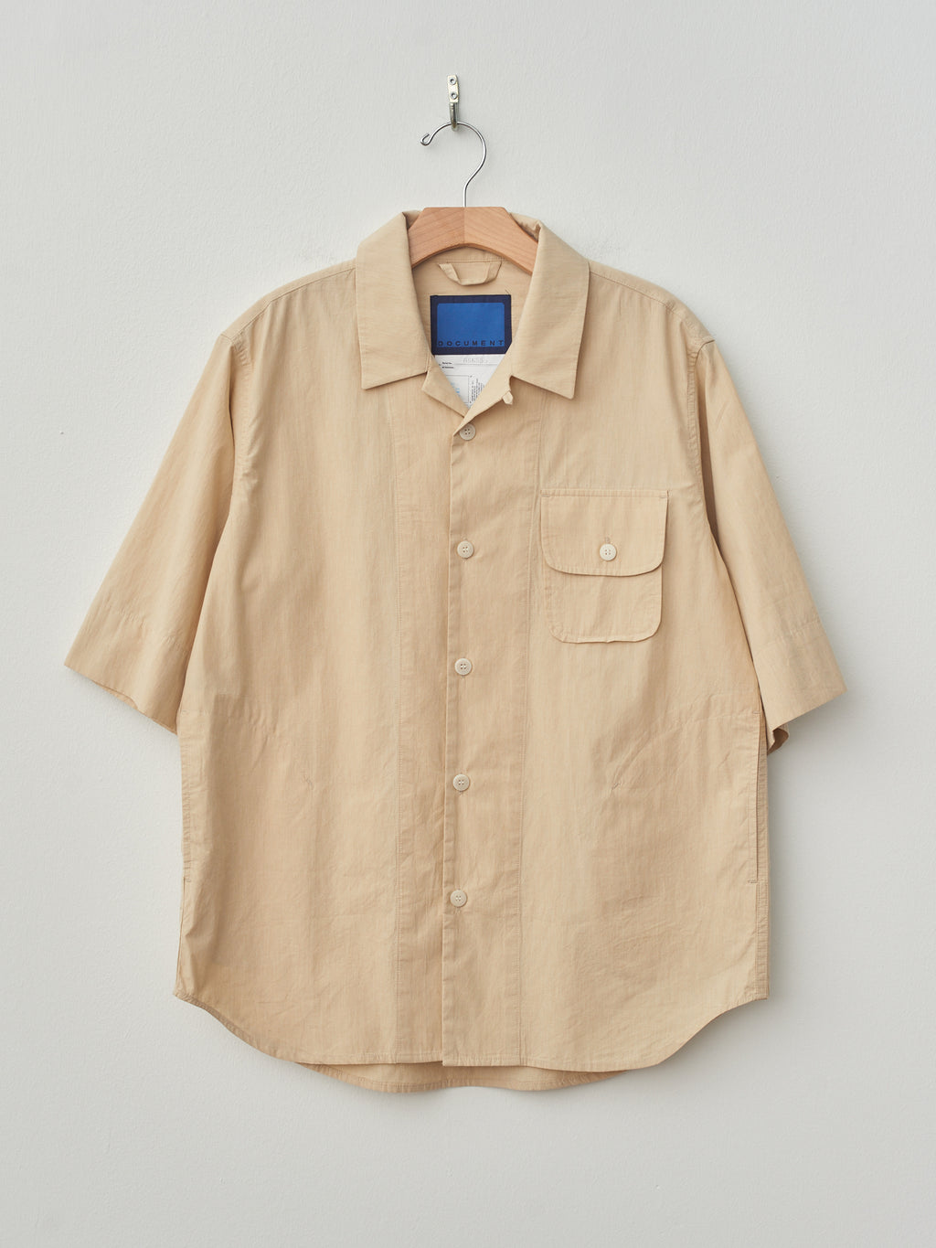 Namu Shop - Document Cotton Capri Shirt - Beige
