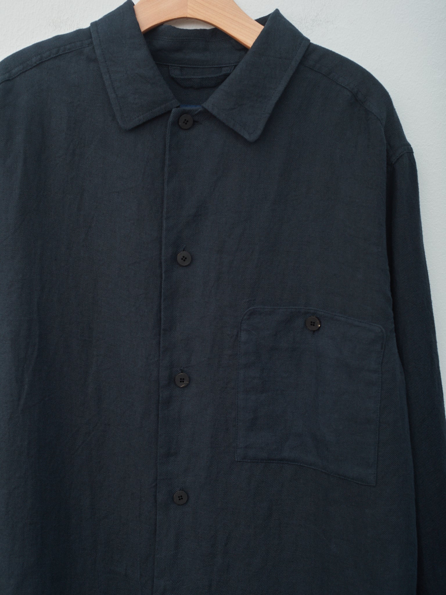 Namu Shop - Document Linen French Shirt - Navy