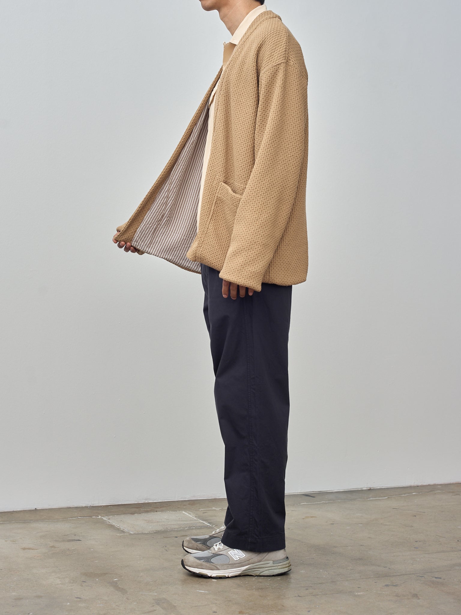 Namu Shop - ts(s) Lined Easy Cardigan - Beige