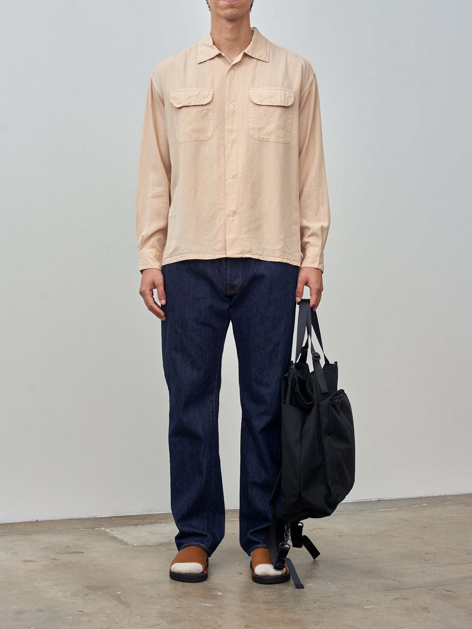 Gabardine 2-Way Backpack - Black