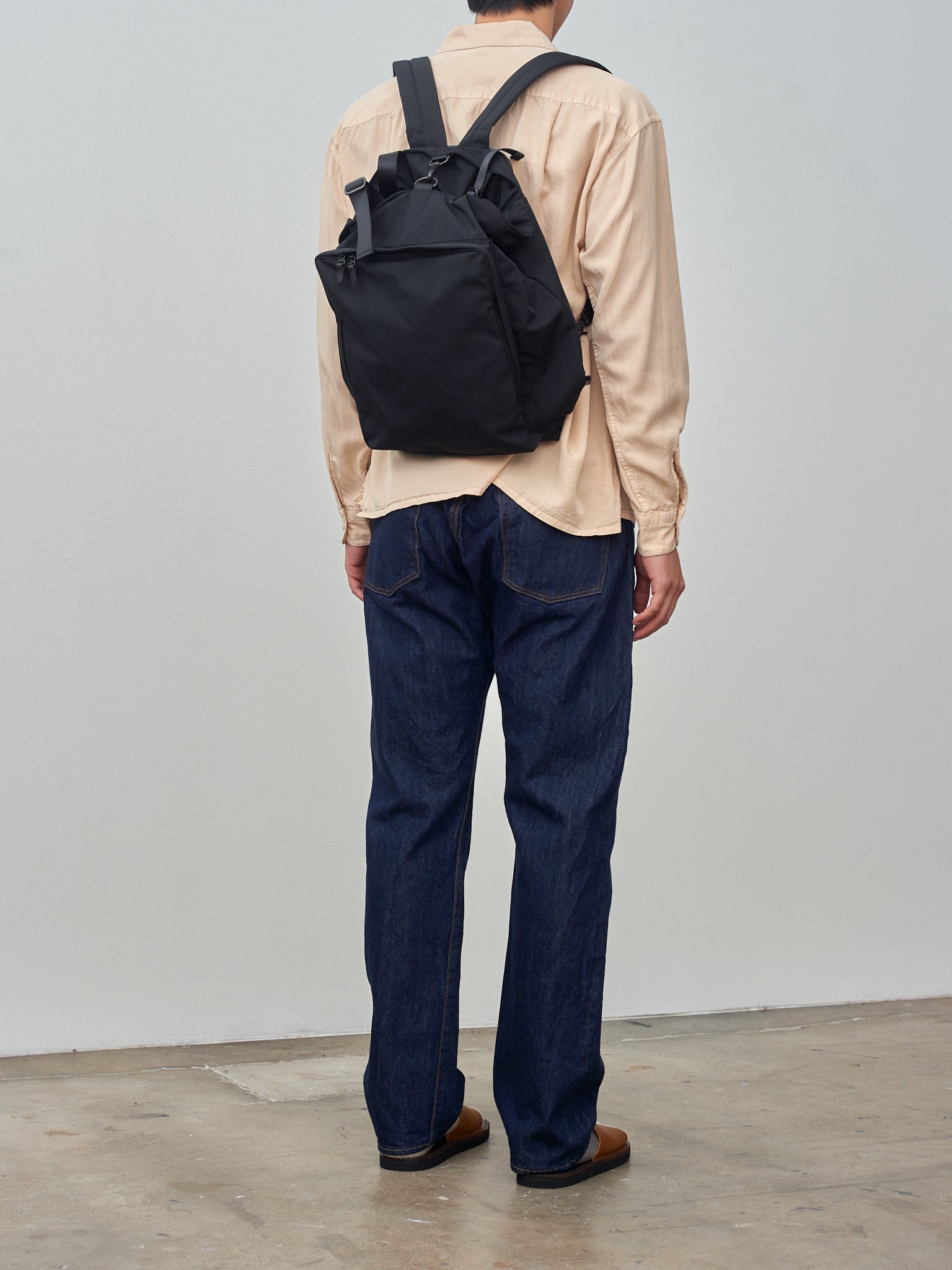 Gabardine 2-Way Backpack - Black