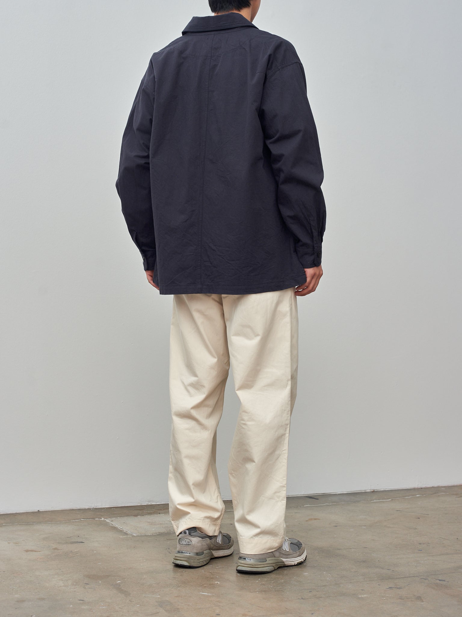Namu Shop - ts(s) Cotton Slub D-Ring Belted Pants - Natural