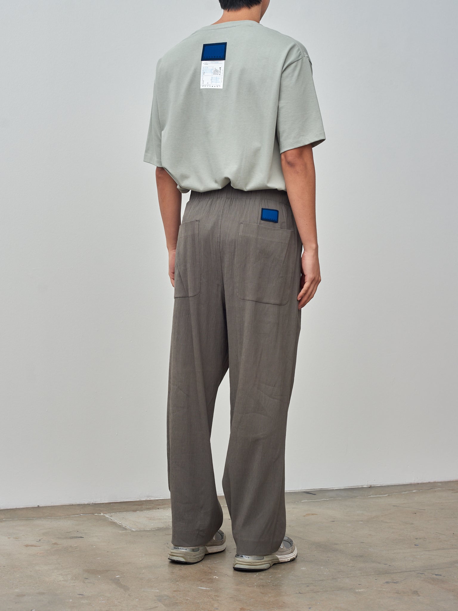 Namu Shop - Document Architect Tucked Pants - Dark Concrete