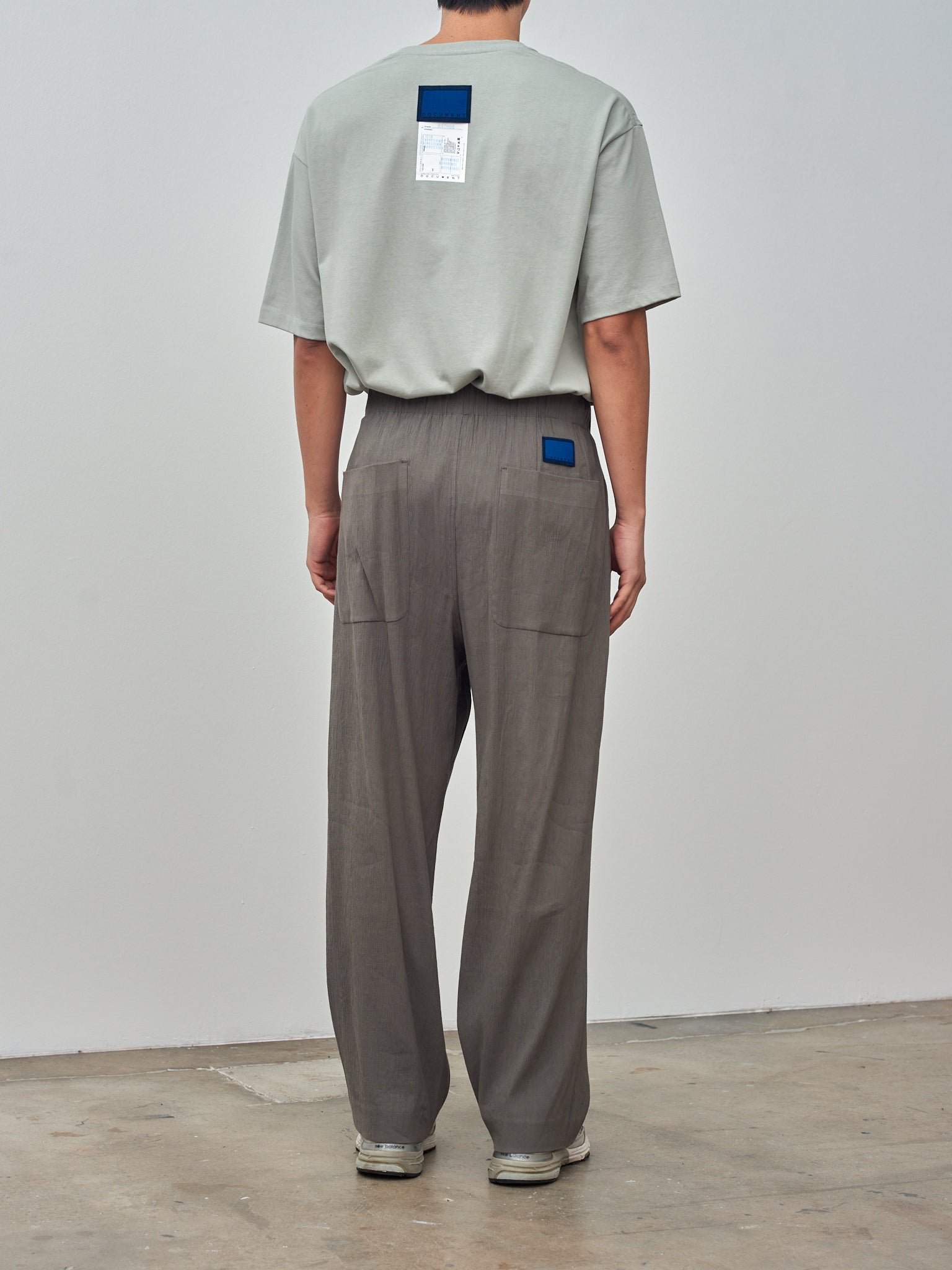 Namu Shop - Document Architect Tucked Pants - Dark Concrete